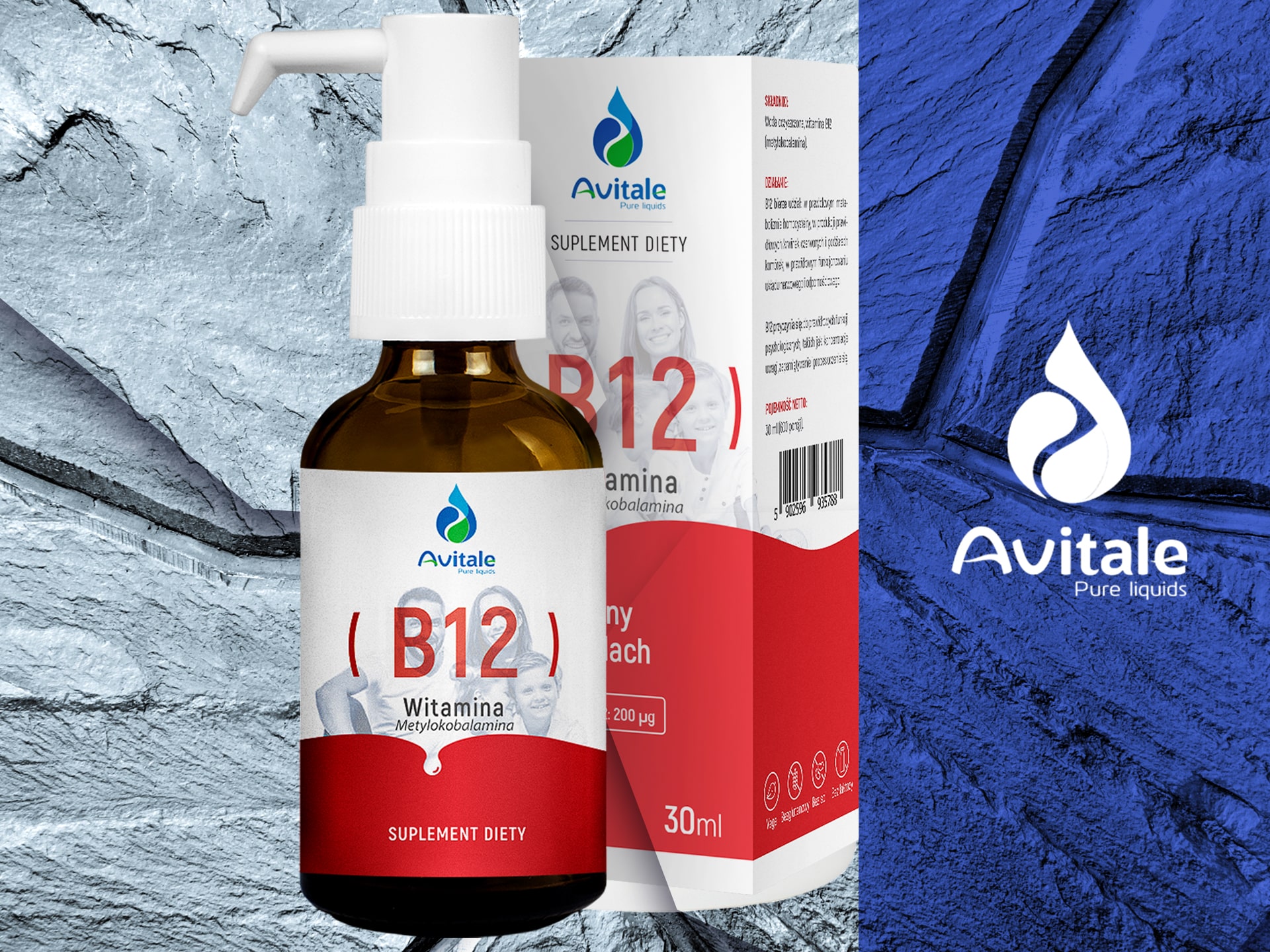 AVITALE Vitamín B12 200uq - 30ml podpora imunity