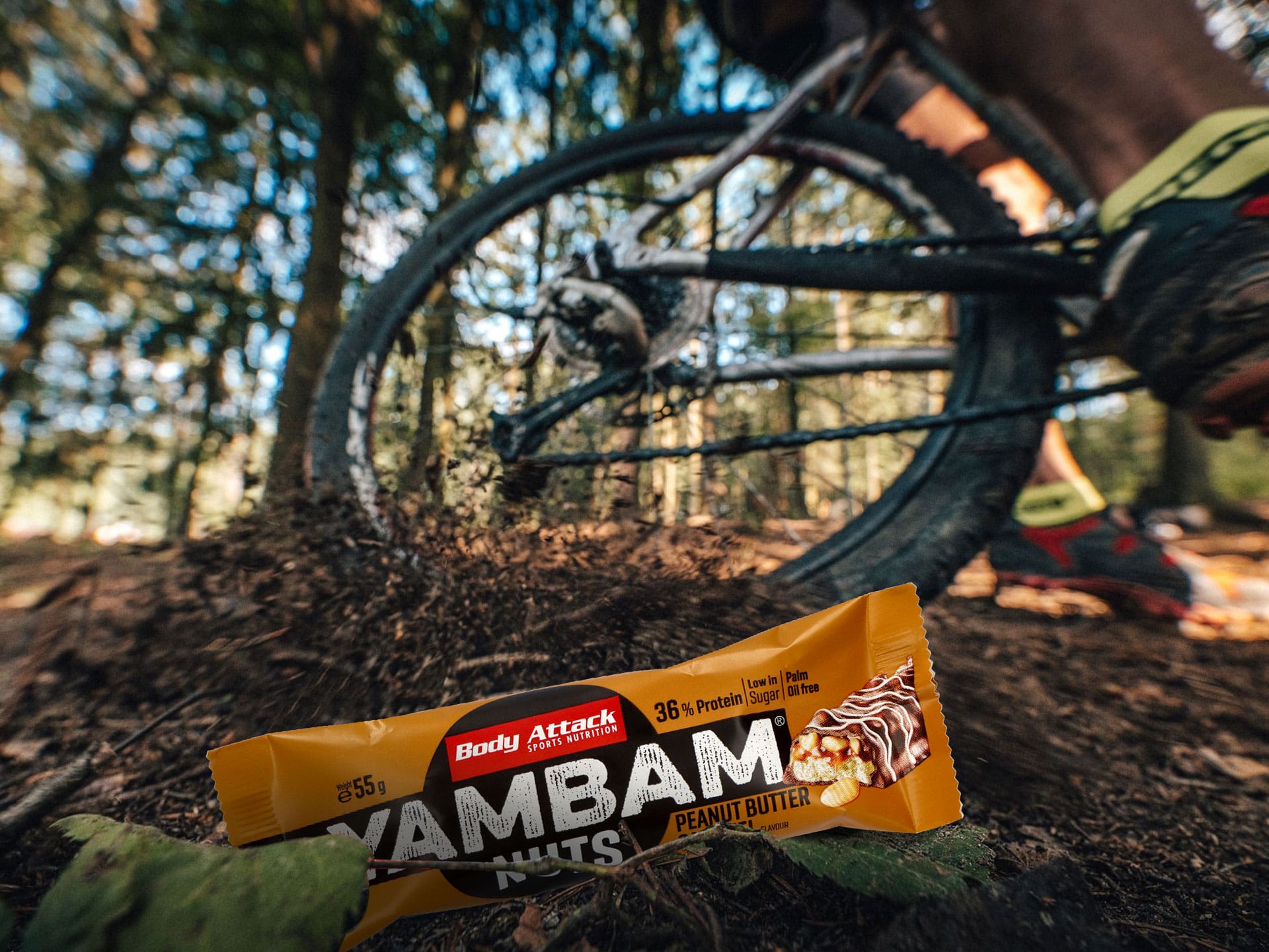 BODY ATTACK Yambam Crunchy - 55g baton vysokobiaľkowy