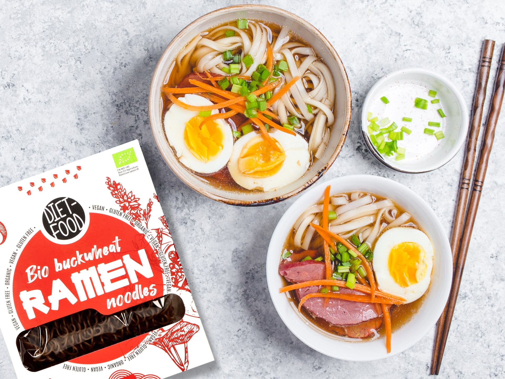 diet food bio buckwheat ramen noodles makaron gryczany