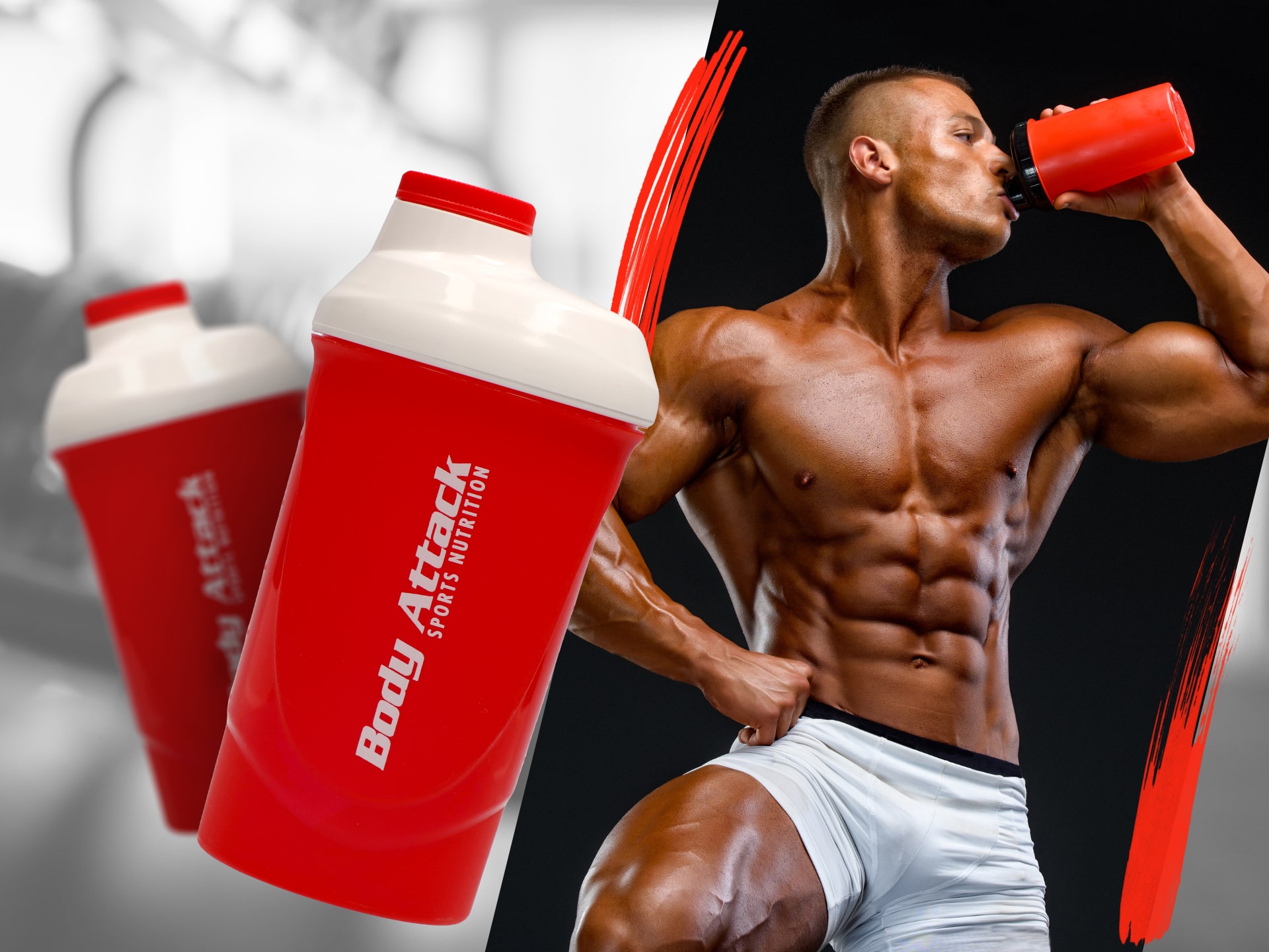 shaker body attack na biało