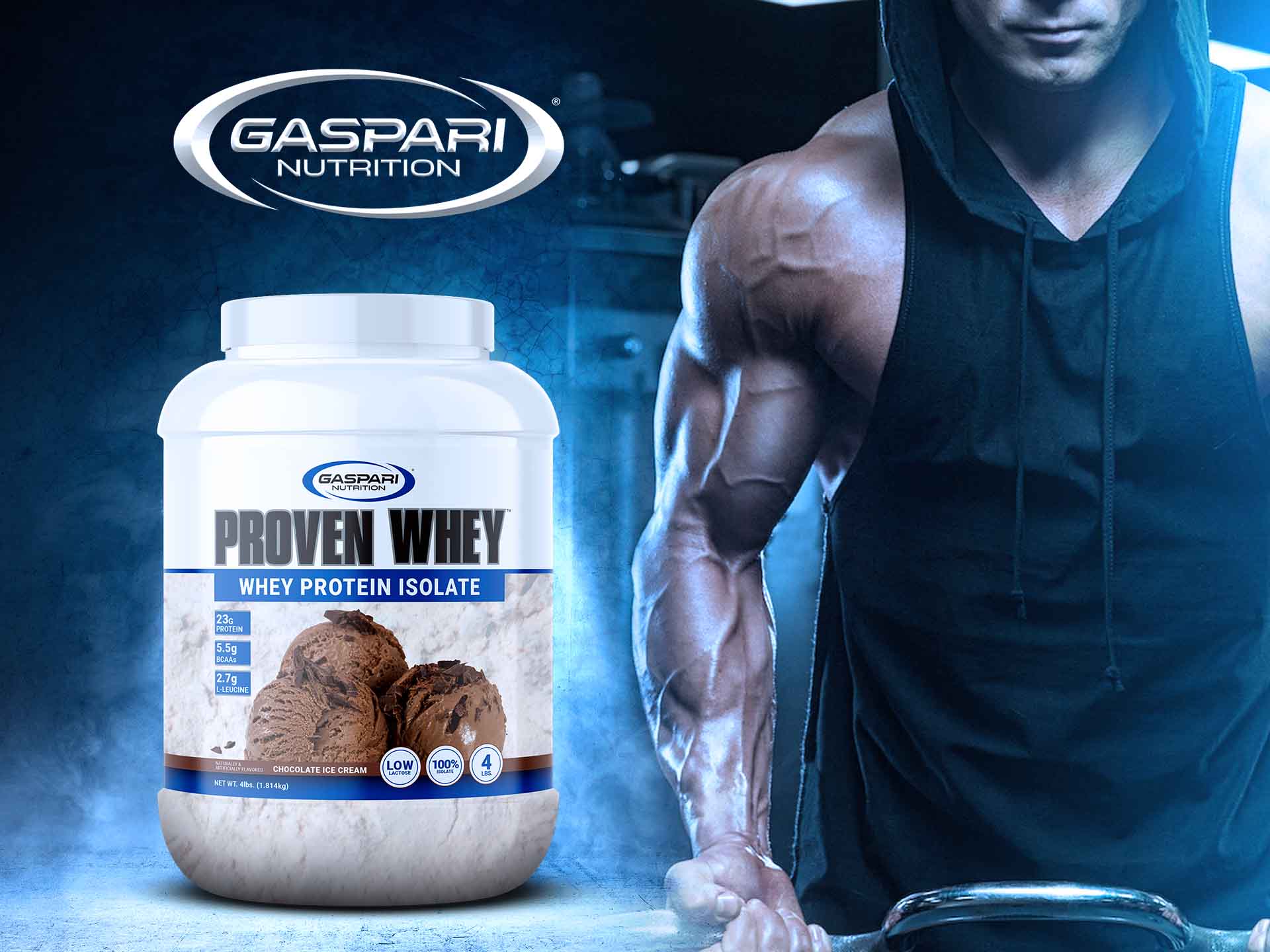 Whey Protein Isolate Gaspari chocolate