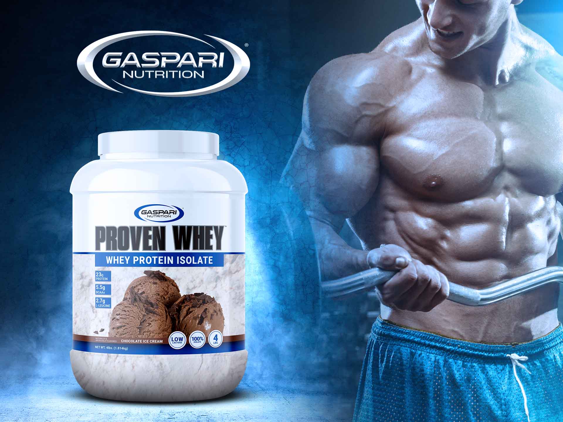 Whey Protein Isolate Gaspari chocolate