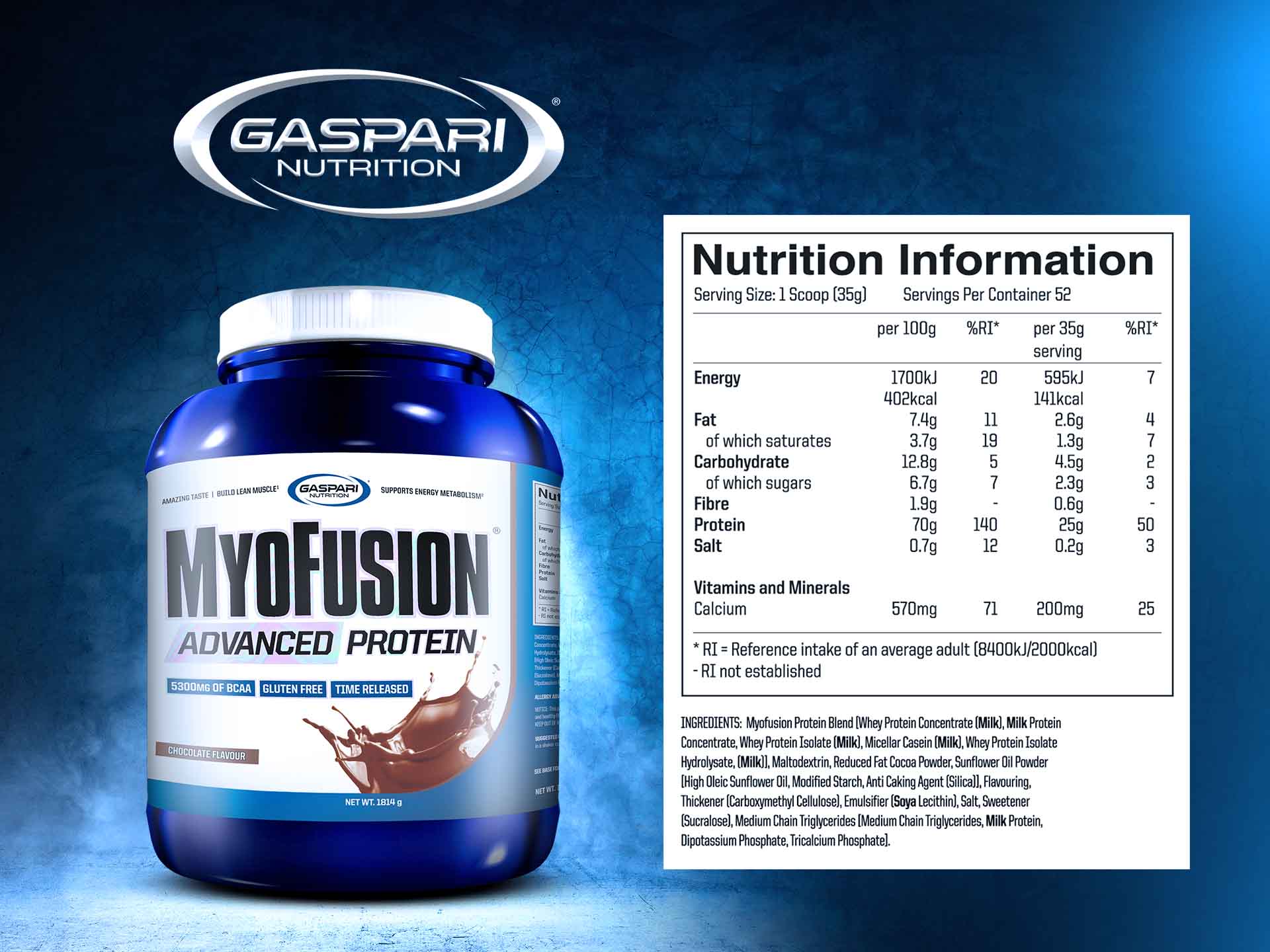 Gaspari nutrition myofusion 1814g bia¦éko wielofrakcyjne