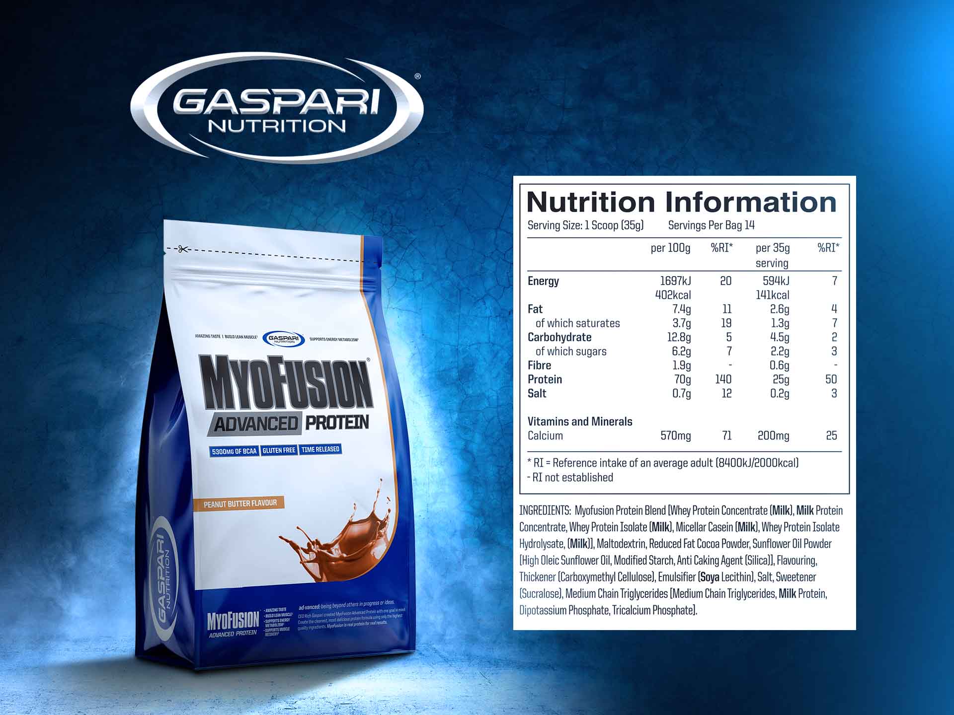 Aminokyseliny Myofusion Advanced EU - 500g peanut butter