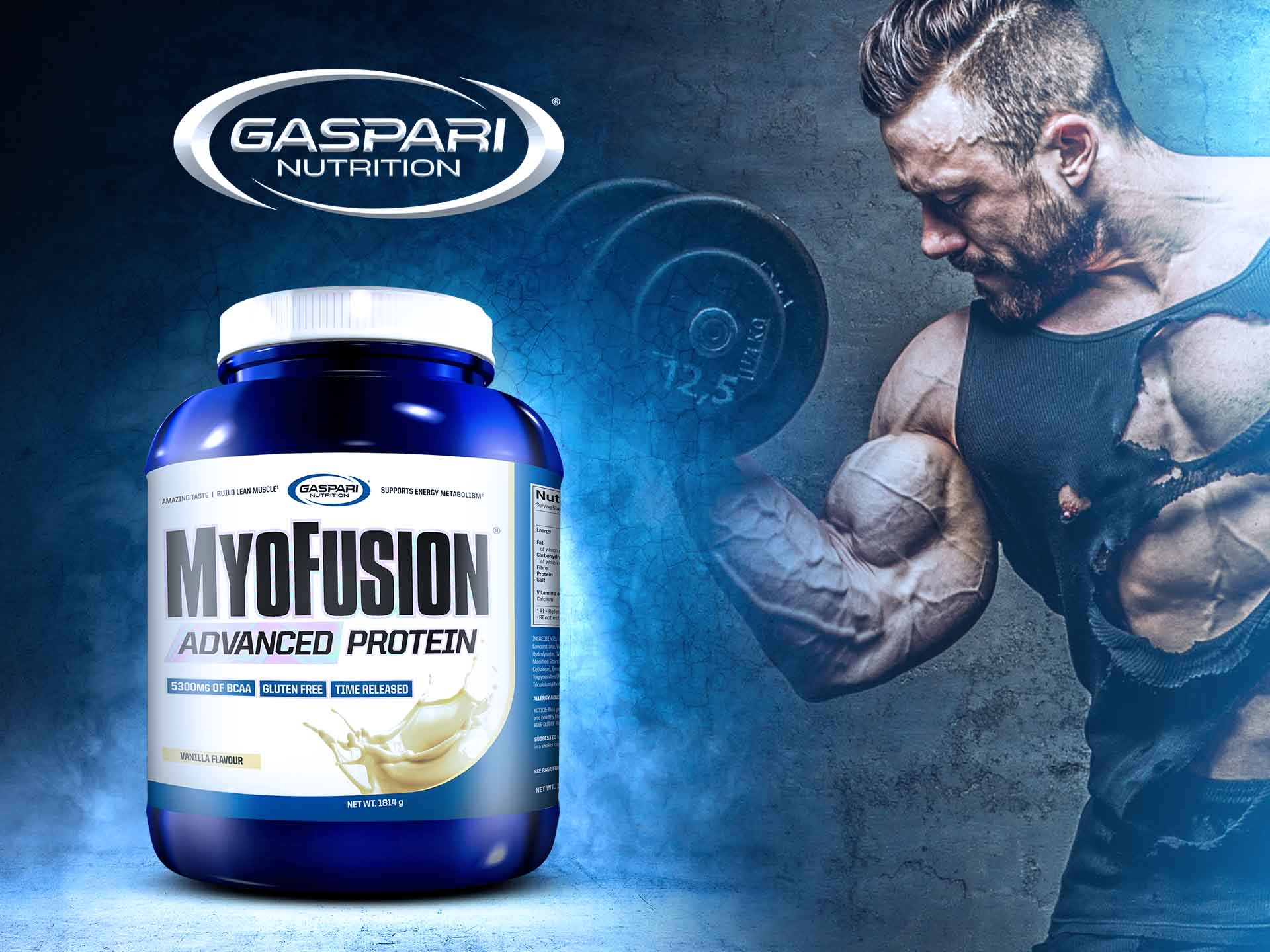 Gaspari nutrition myofusion 1814g wanilia
