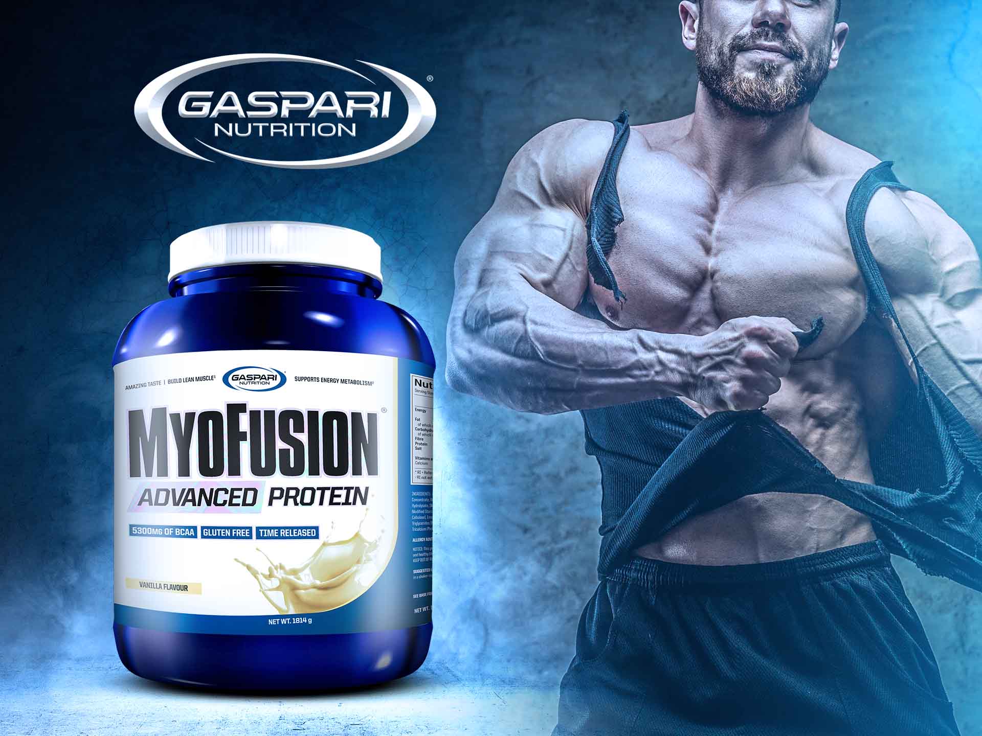 Gaspari nutrition myofusion 1814g wanilia
