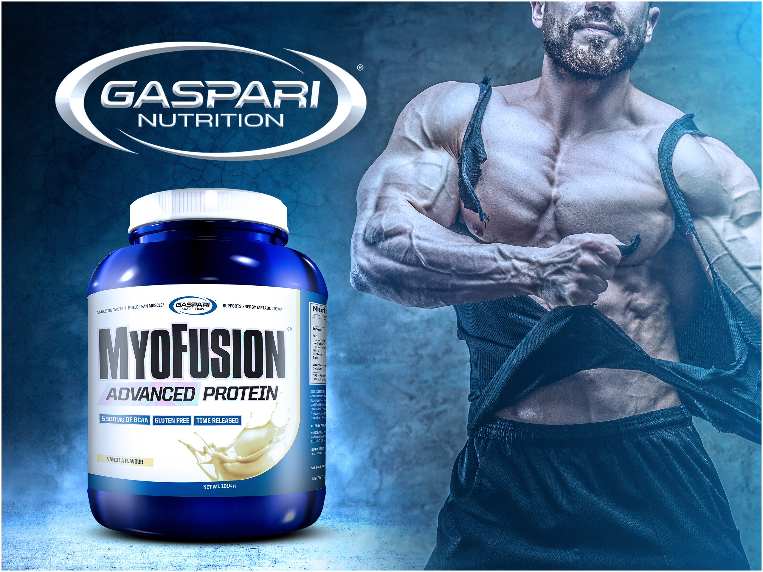 Svalová hmota Myofusion Advanced EU - 500g vanilka