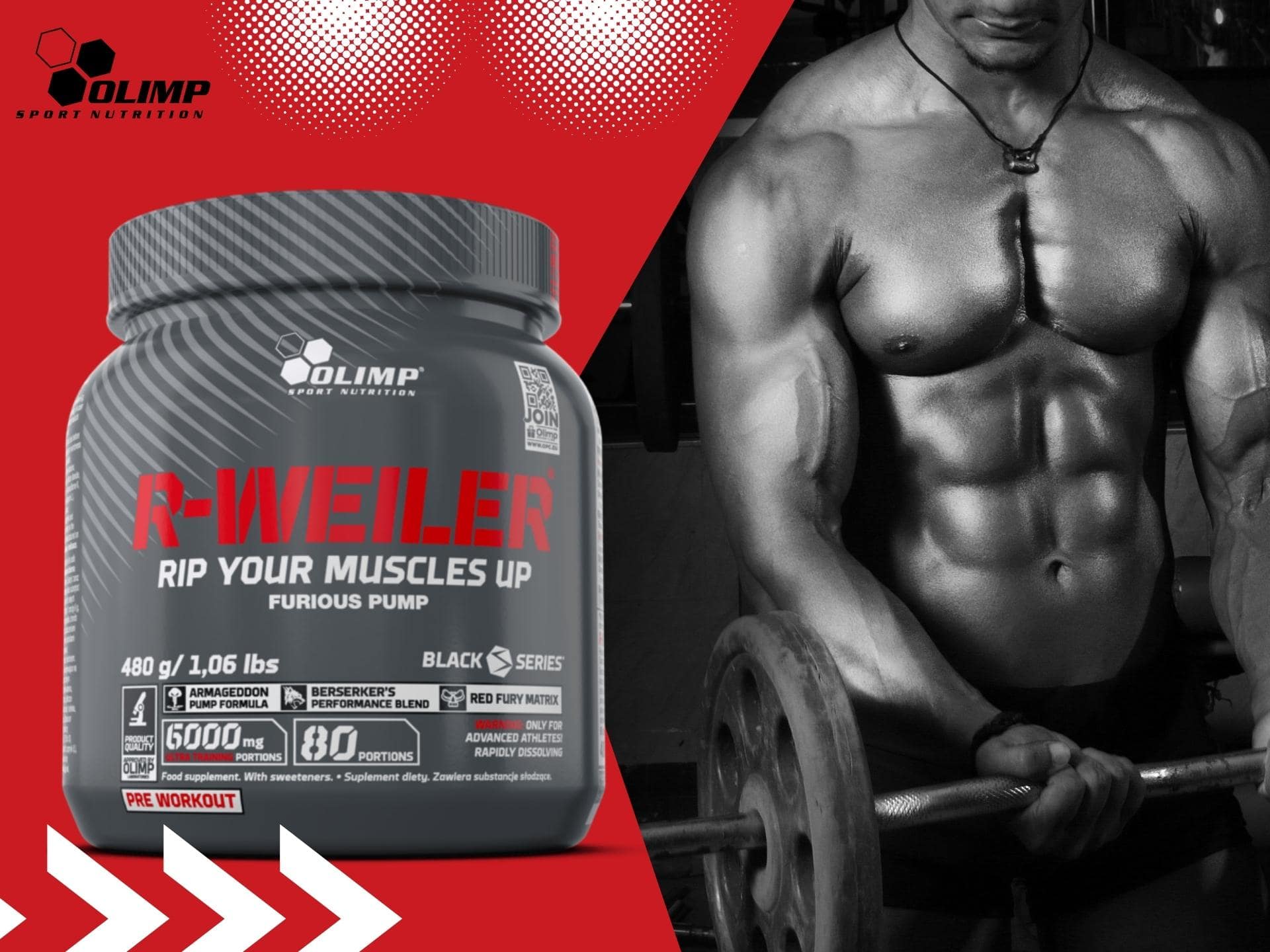 OLIMP R-Weiler - 480g síla pumpa