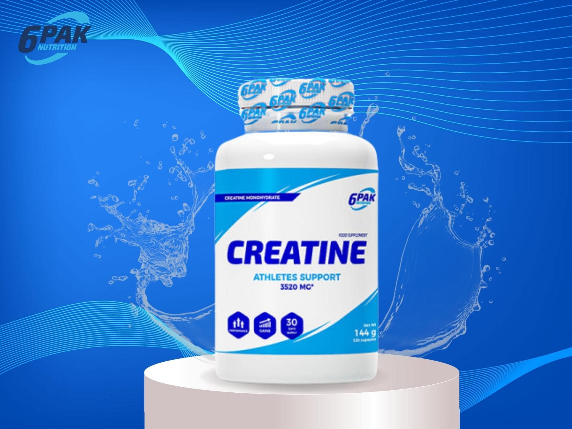 6PAK Creatine - 120caps