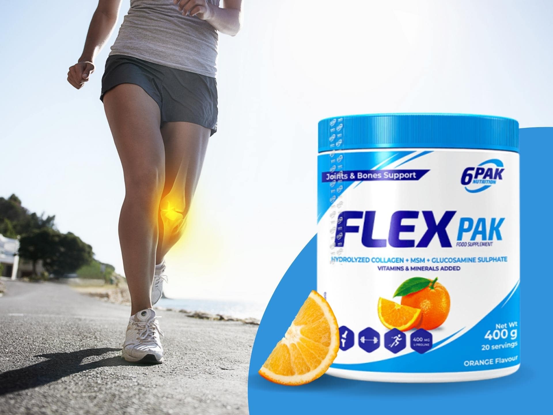 6PAK FlexPak - 400g - Orange