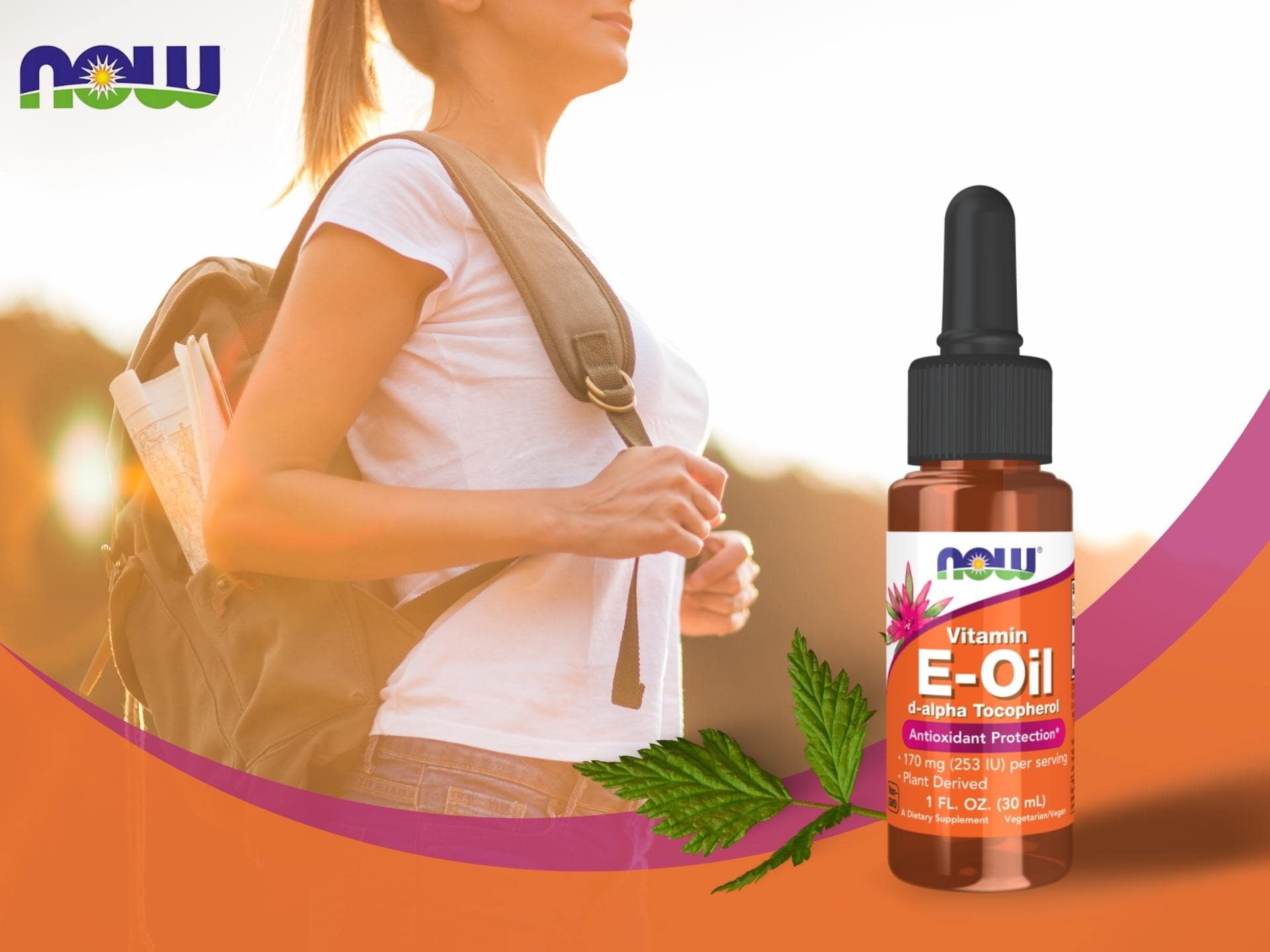 NOW Vitamin E-Oil (d-alpha Tocopherol) 253IU - 30ml
