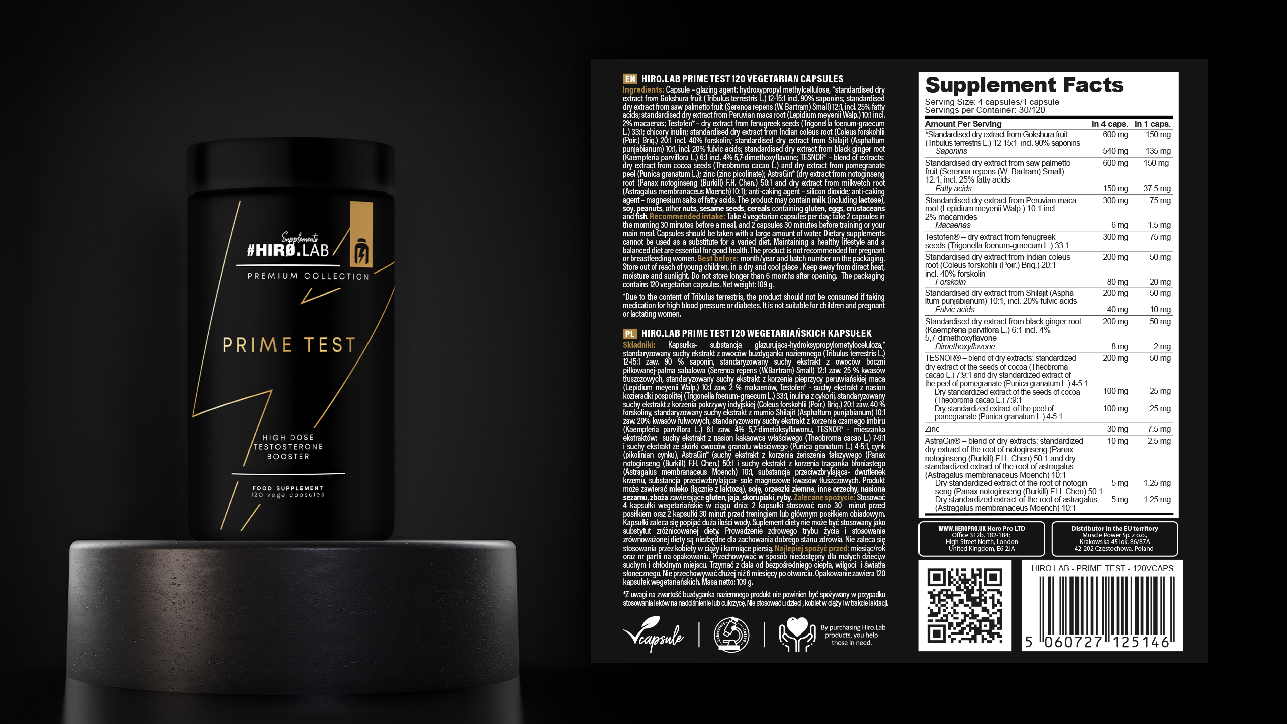hirolab prime test 120 kapslí
