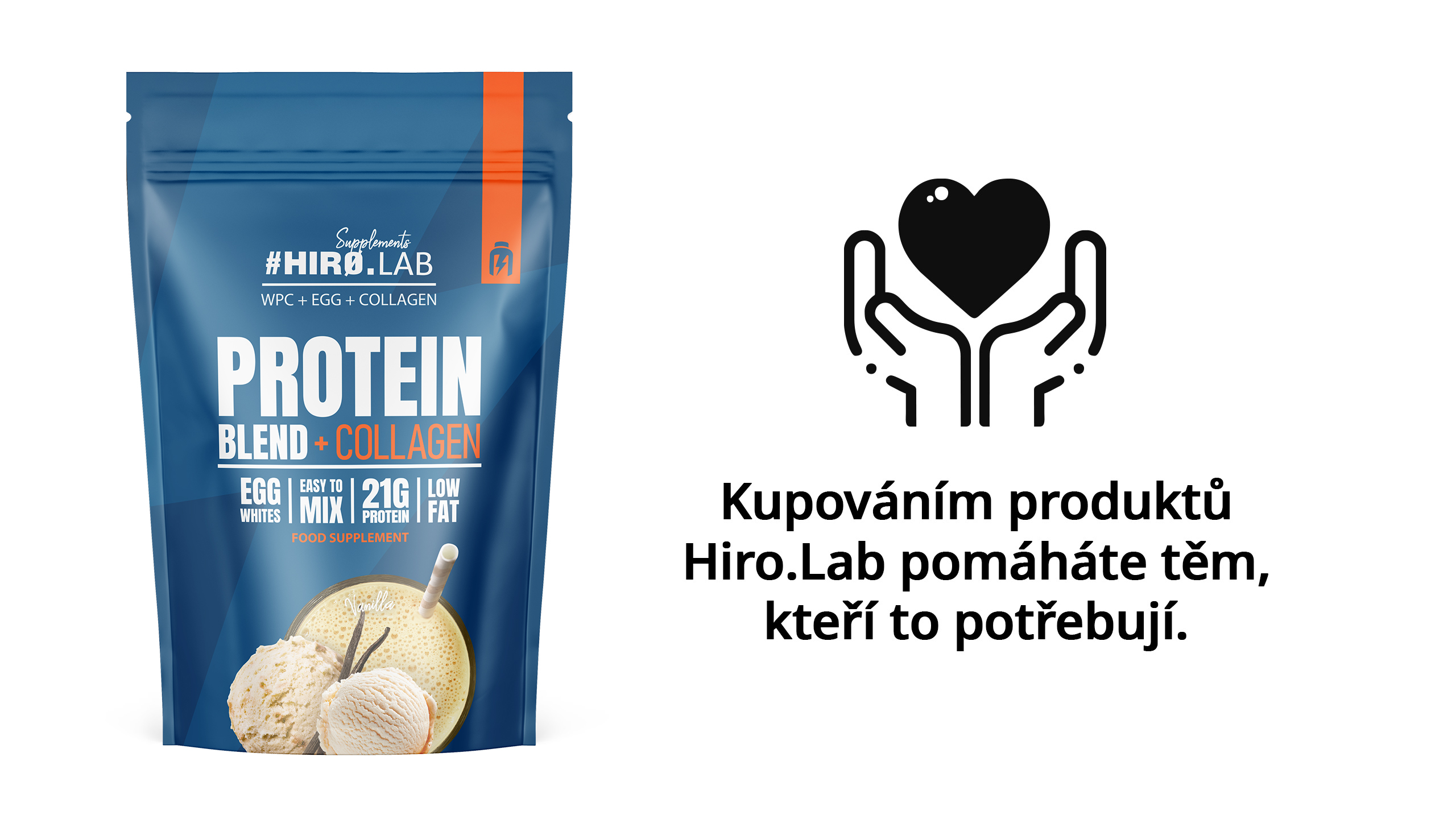 hiro.lab protein blen + collagen vanilla 750 g