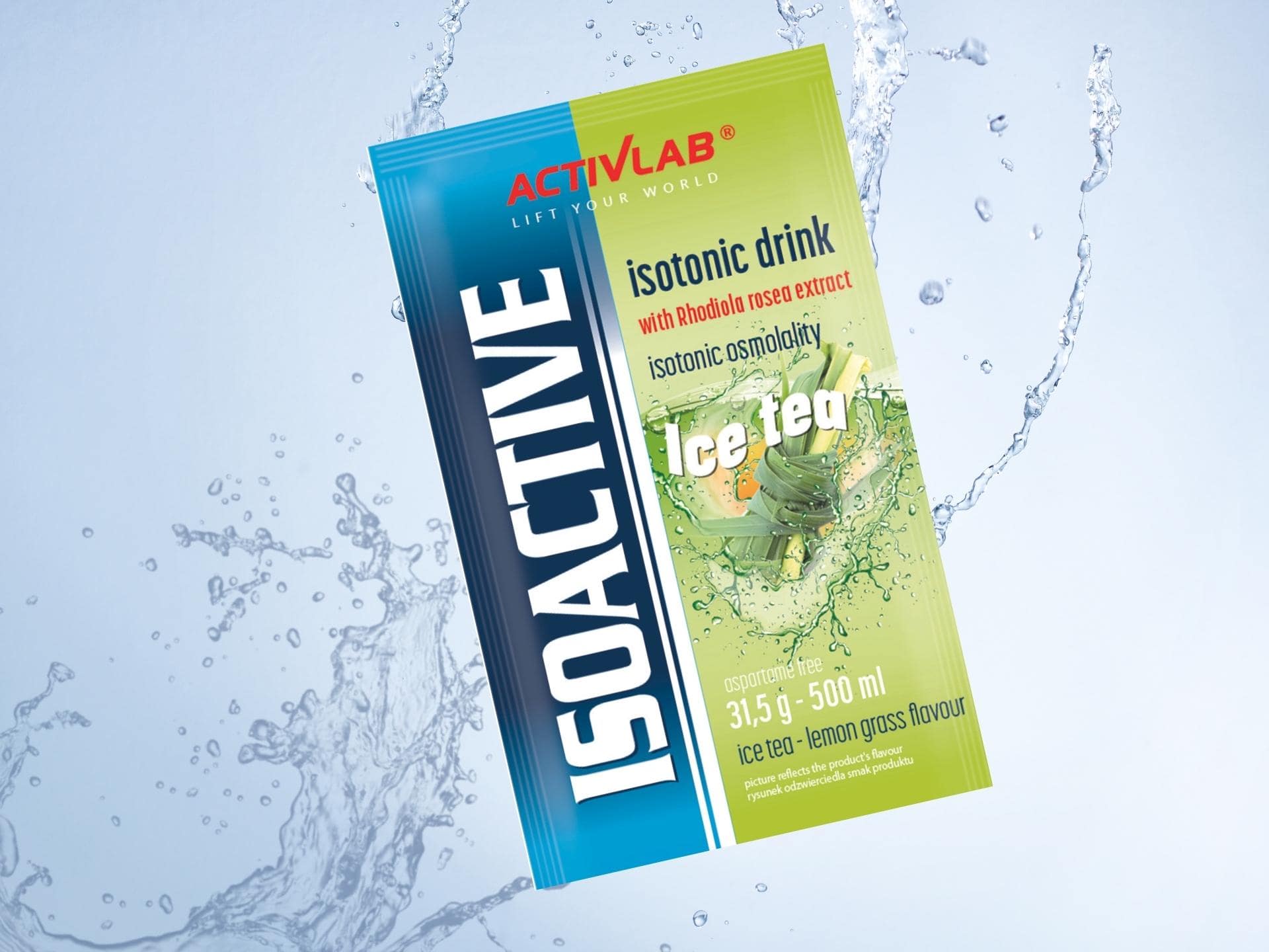 iso active izotonický nápoj lemon grass