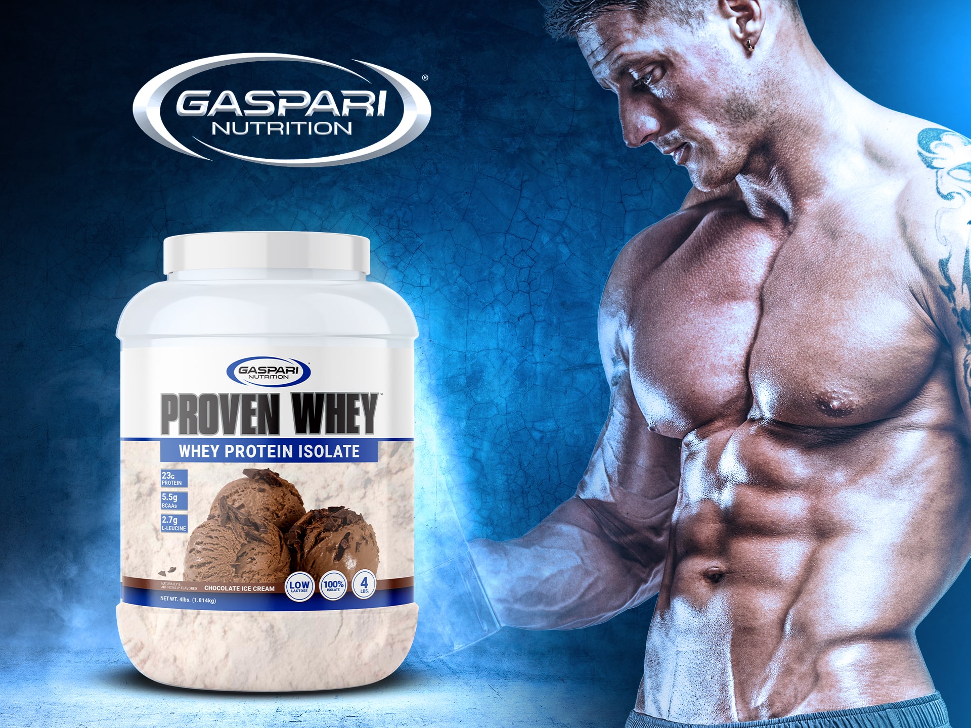 Whey Protein Isolate Gaspari chocolate