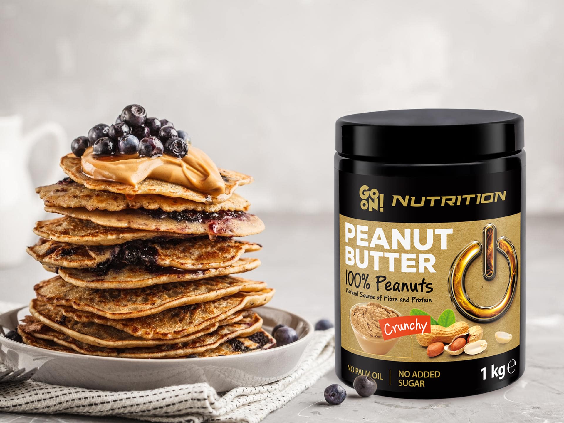 GO ON NUTRITION Peanut Butter Go On Peanut Butter - 100% Arašídových Ořechů - 1000g