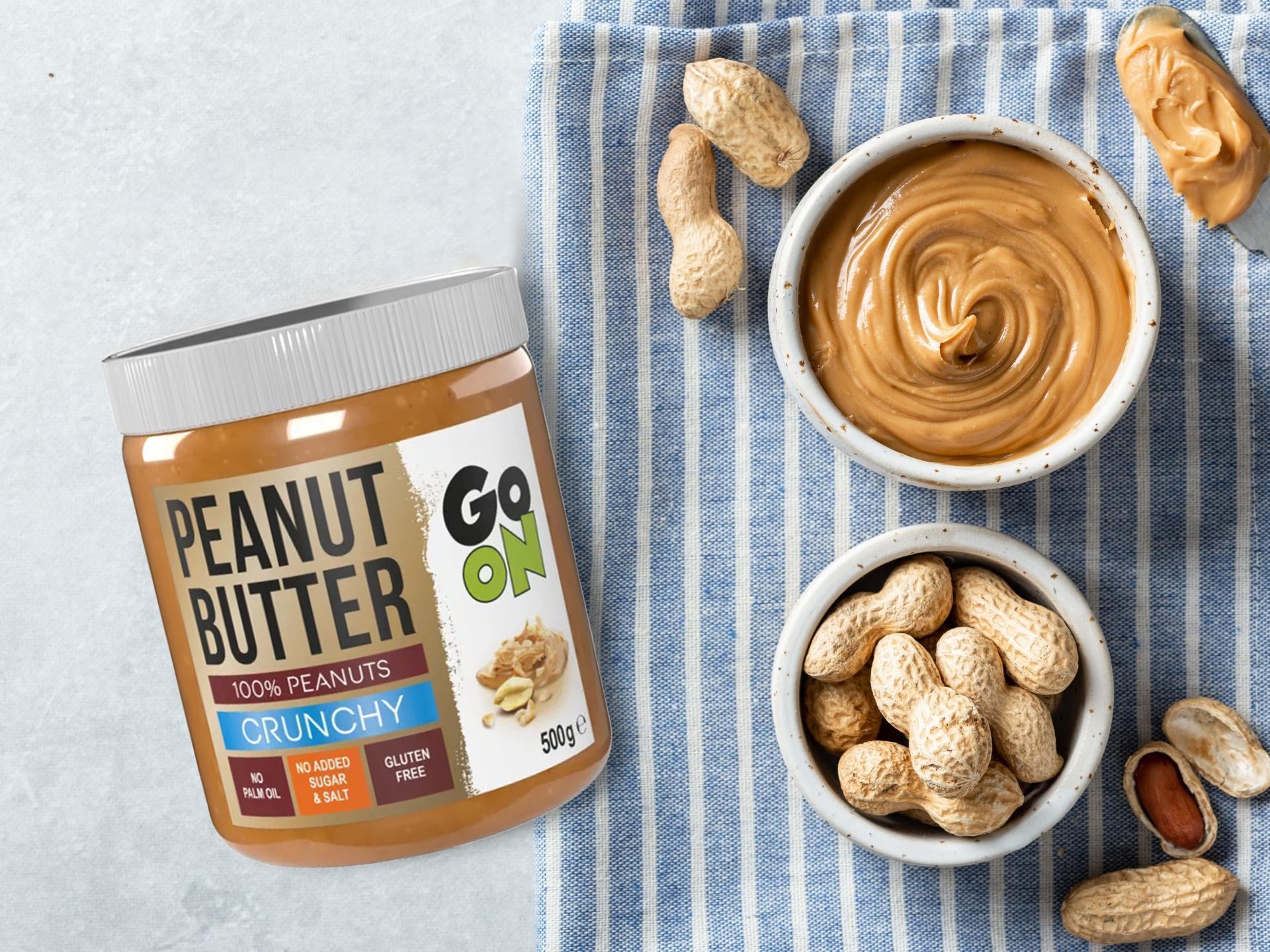 GO ON NUTRITION Peanut Butter Go On - 100% Arašídových Ořechů - 500g