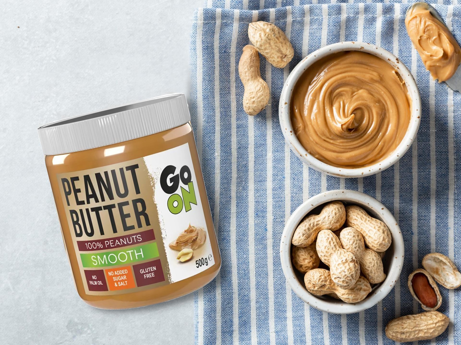 GO ON NUTRITION Peanut Butter Go On - 100% Arašídových Ořechů - 500g