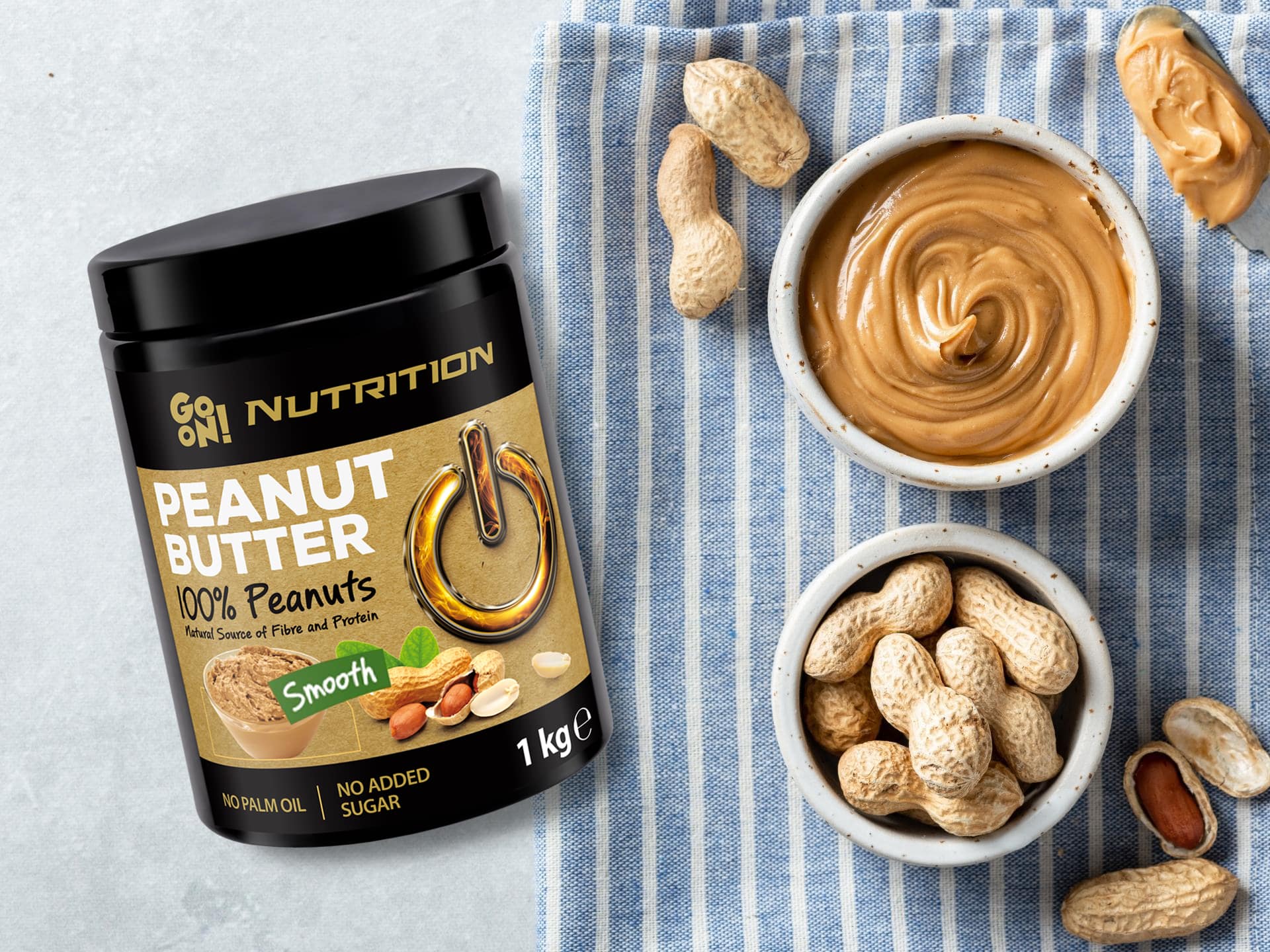 GO ON NUTRITION Peanut Butter Go On Peanut Butter - 100% Arašídů Arachidových - 1000g