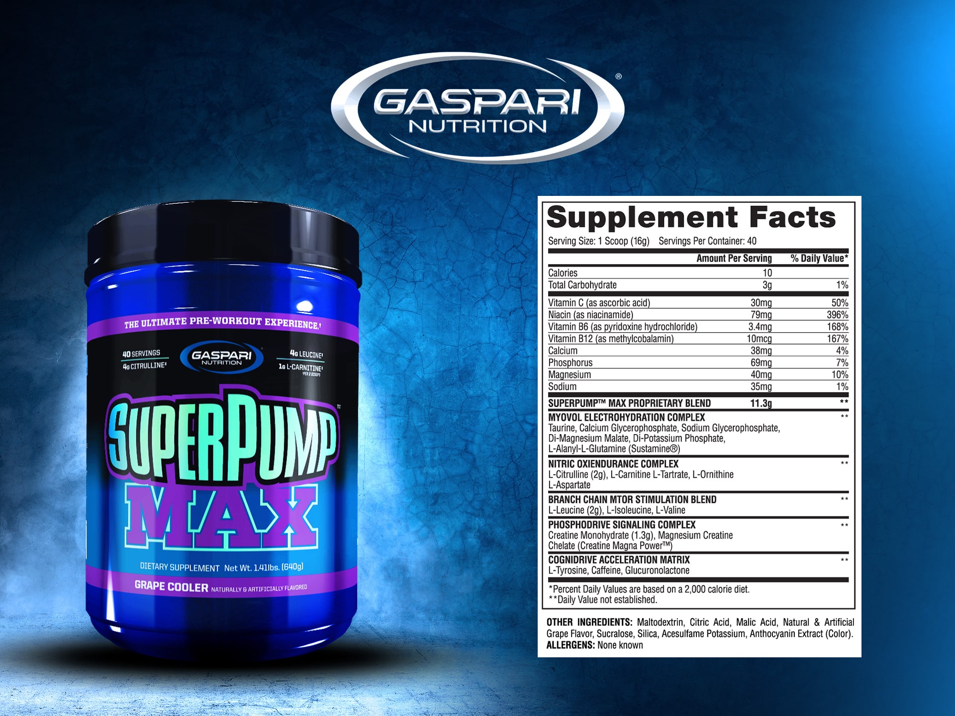 booster azotowy Super Pump Max grape