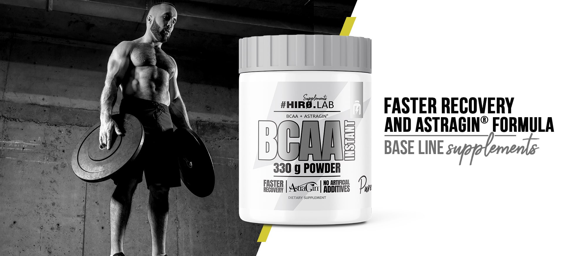 hiro.lab bcaa Pure Instant Powder - 330g suplement diety