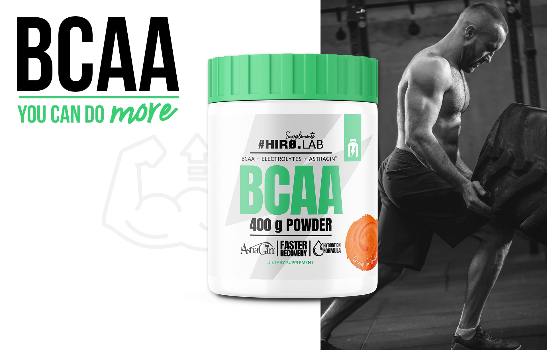 hiro.lab bcaa powder 400g orange dzialanie