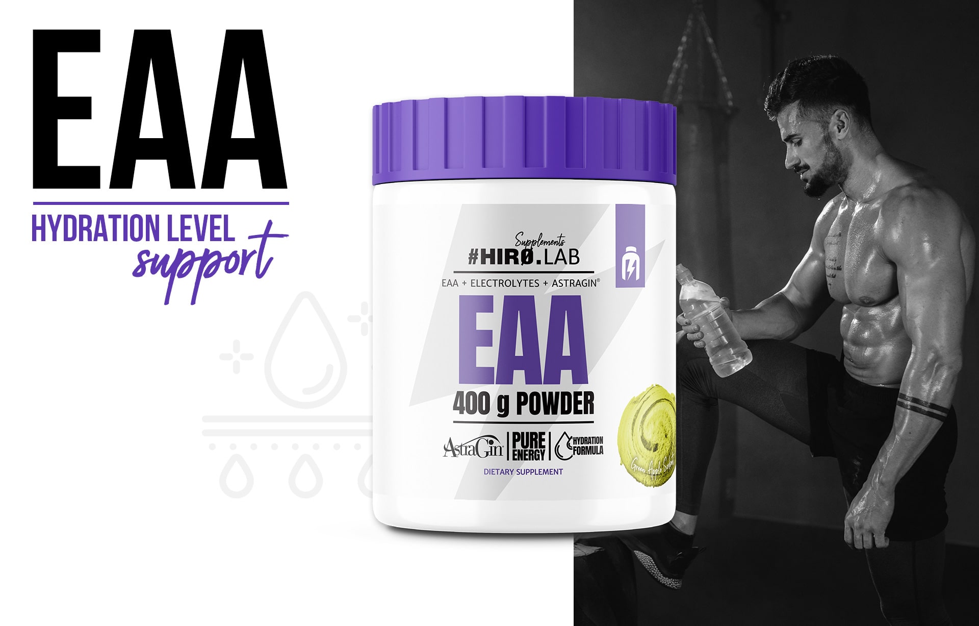 HIRO.LAB EAA 400g stimulace proteinů mięsni