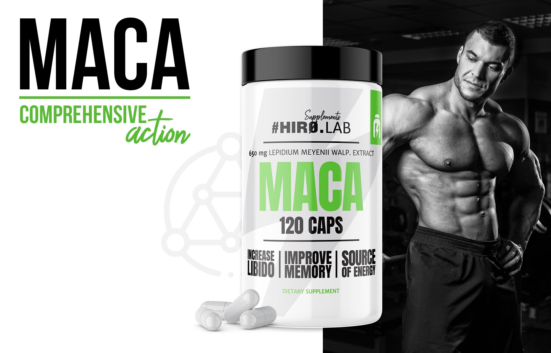 HIRO.LAB Maca - 120caps. zdravie infekce odolnost