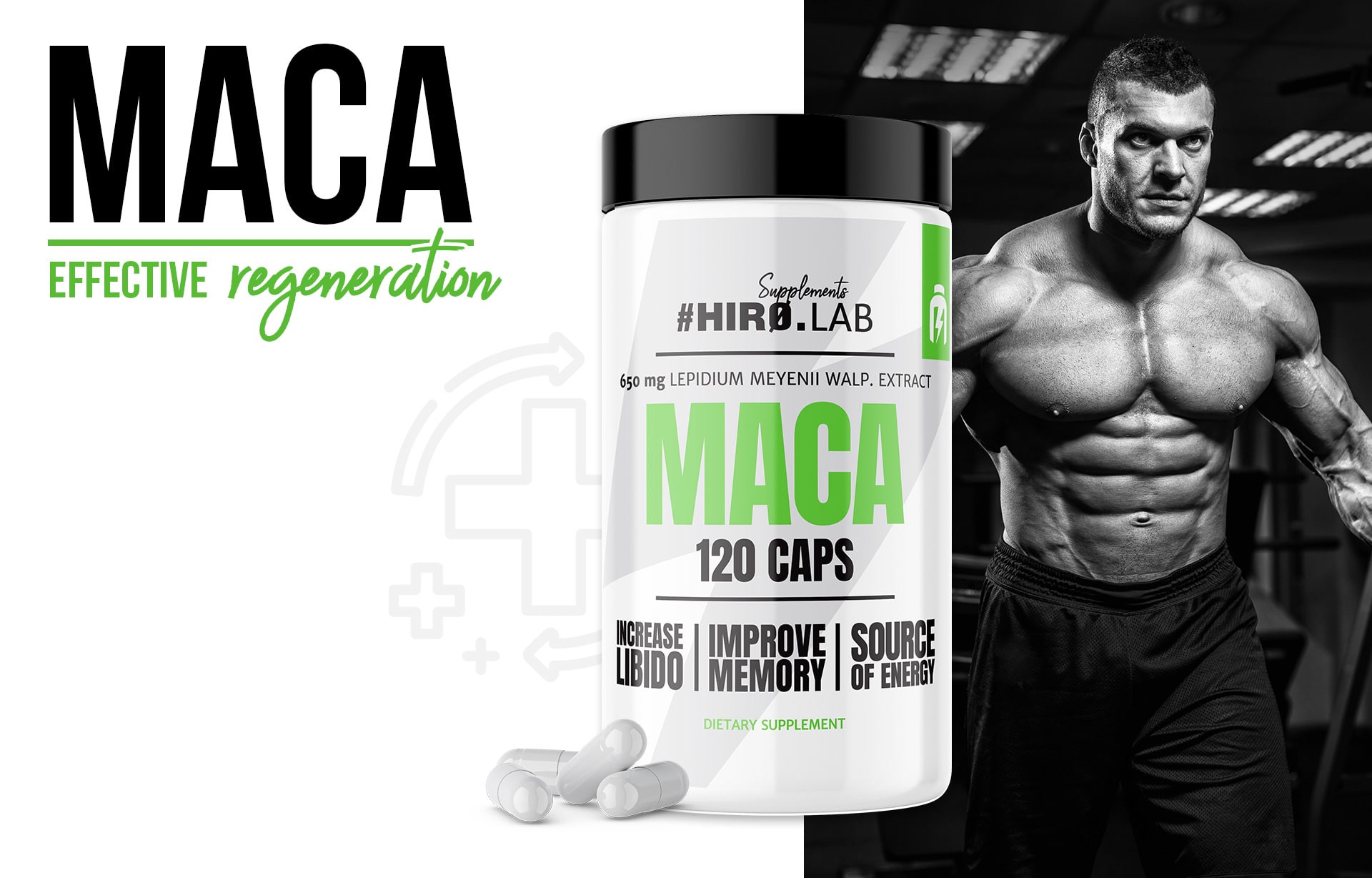 HIRO.LAB Maca - 120caps. sexuálna zdatnosť