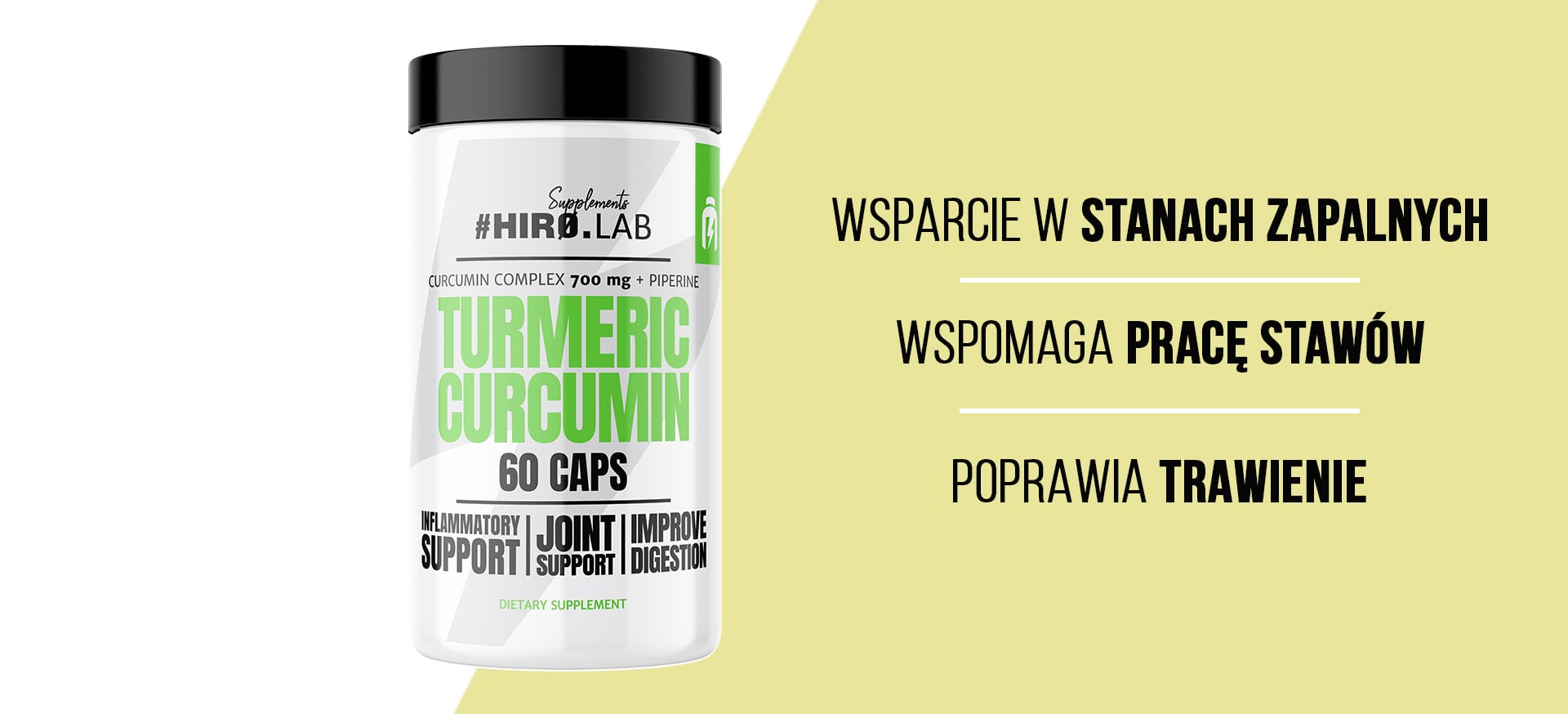 HIRO.LAB Turmeric Curcumin - 60caps.