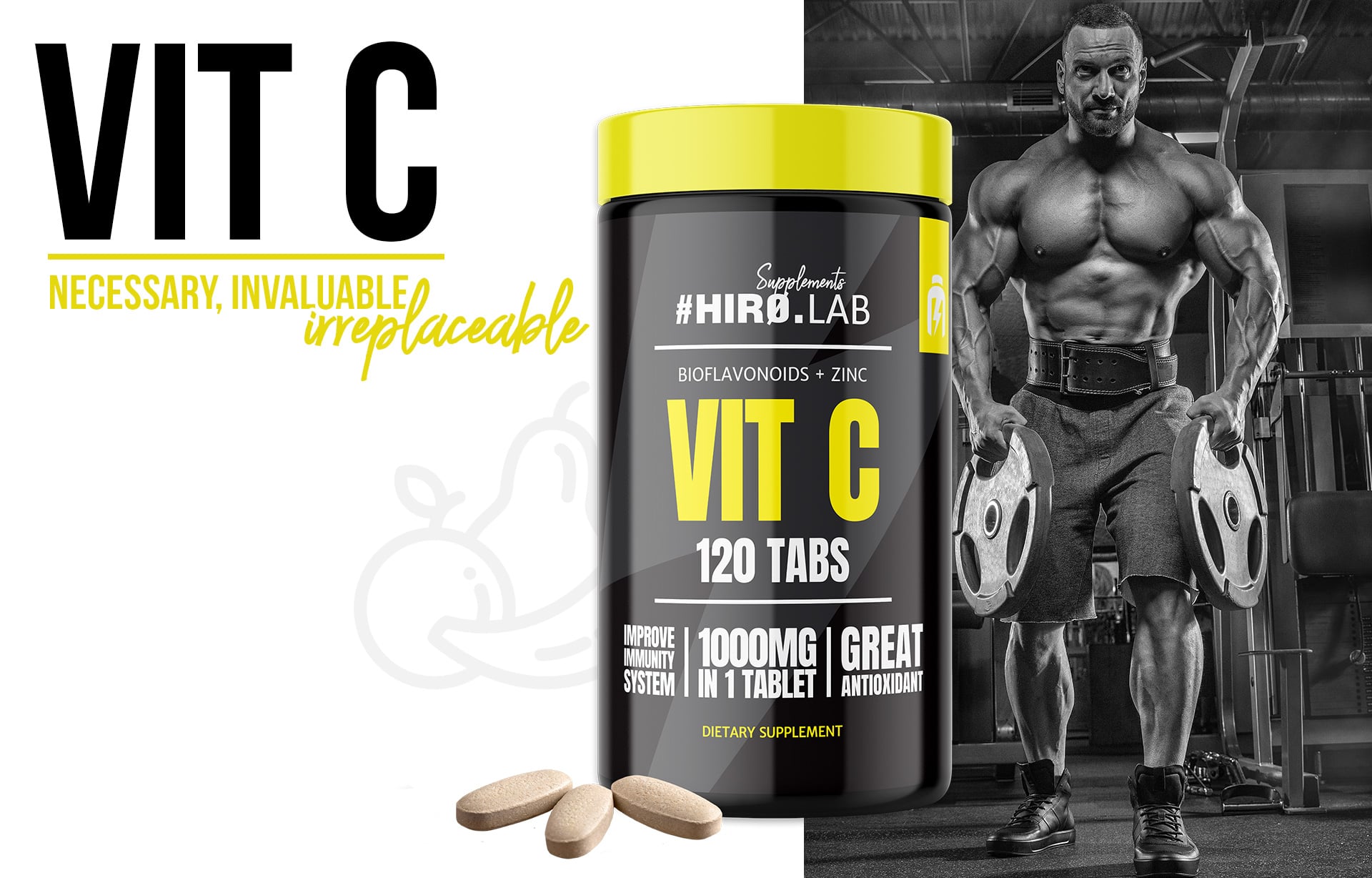 HIRO.LAB Vitamín C - 120tabs zdraví infekce imunita