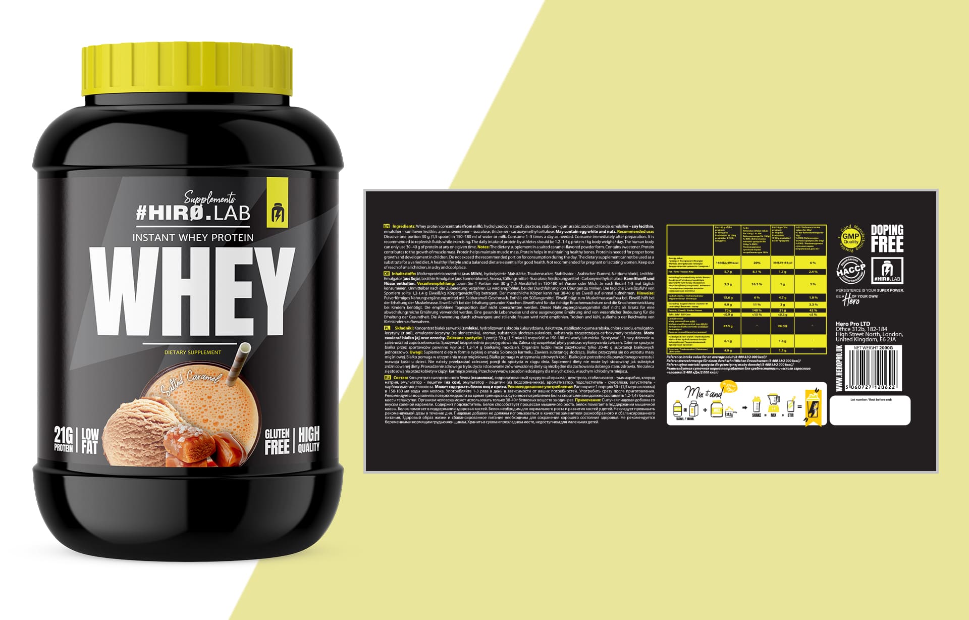 whey 2000g protein bílkoviny whey Salted Caramel