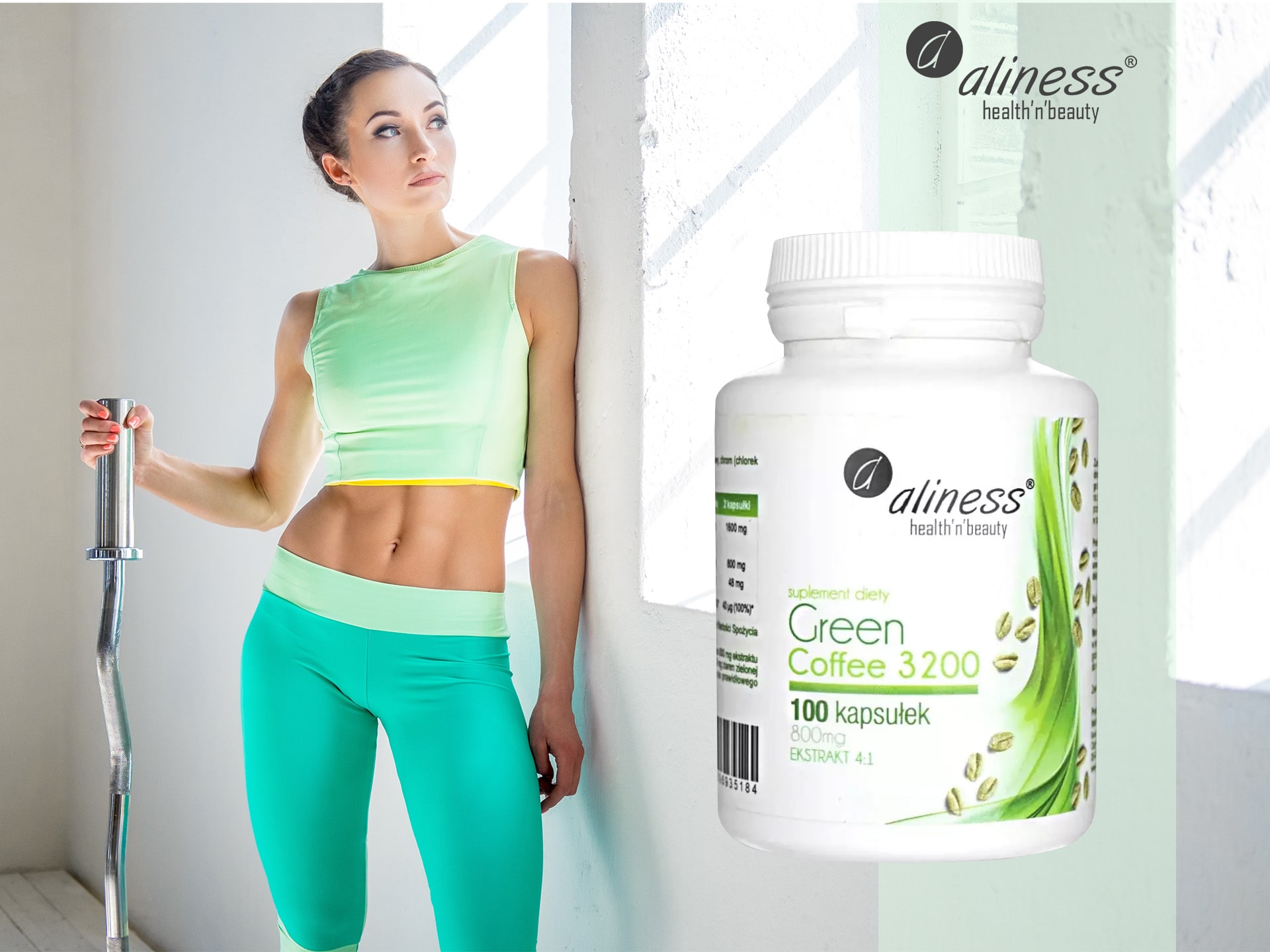Aliness - Green Coffee 3200 - extrakt ze zelené kávy