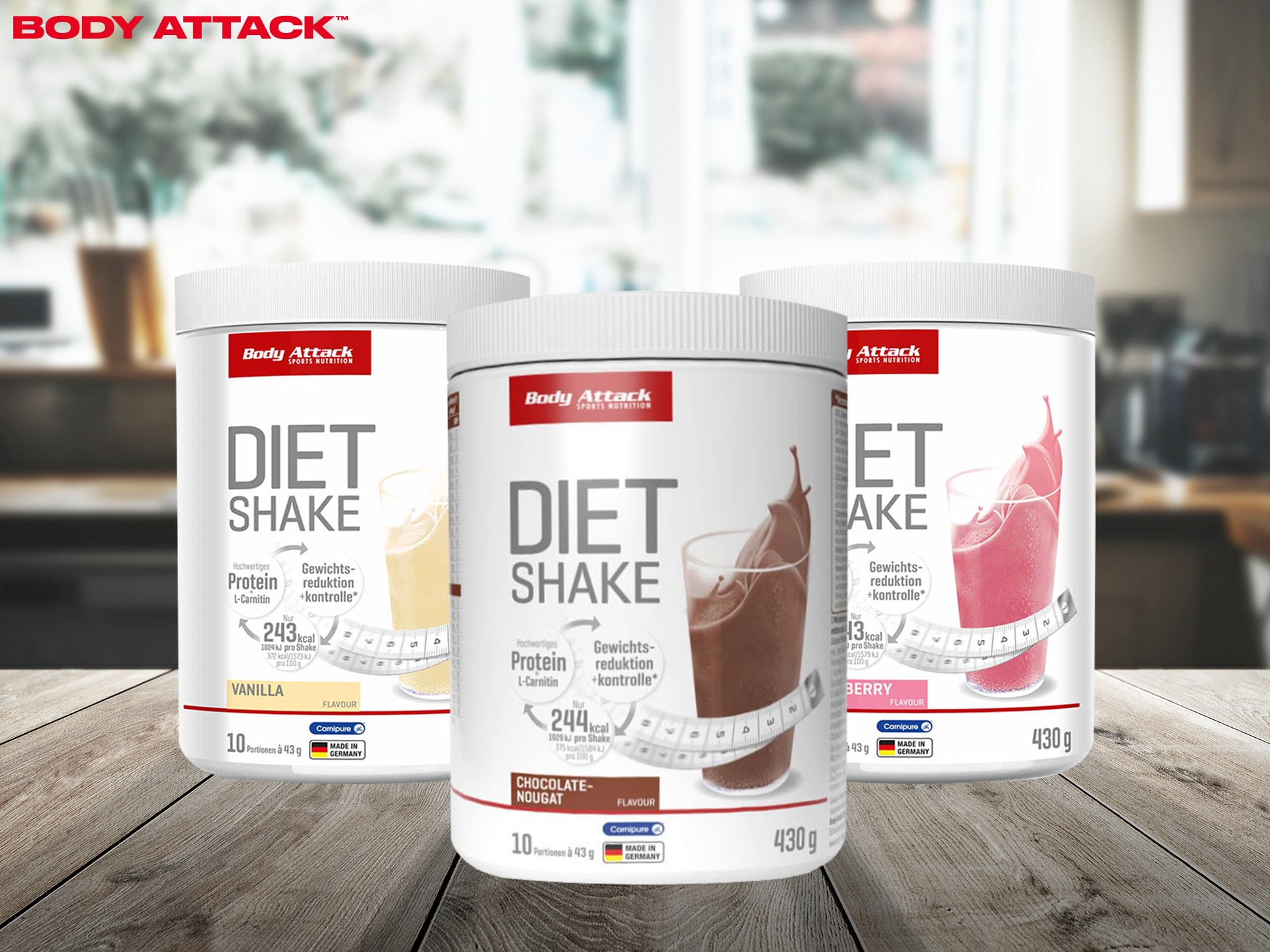 Body Attack - Diet Shake - náhrada jídla - zeštíhlující koktejl