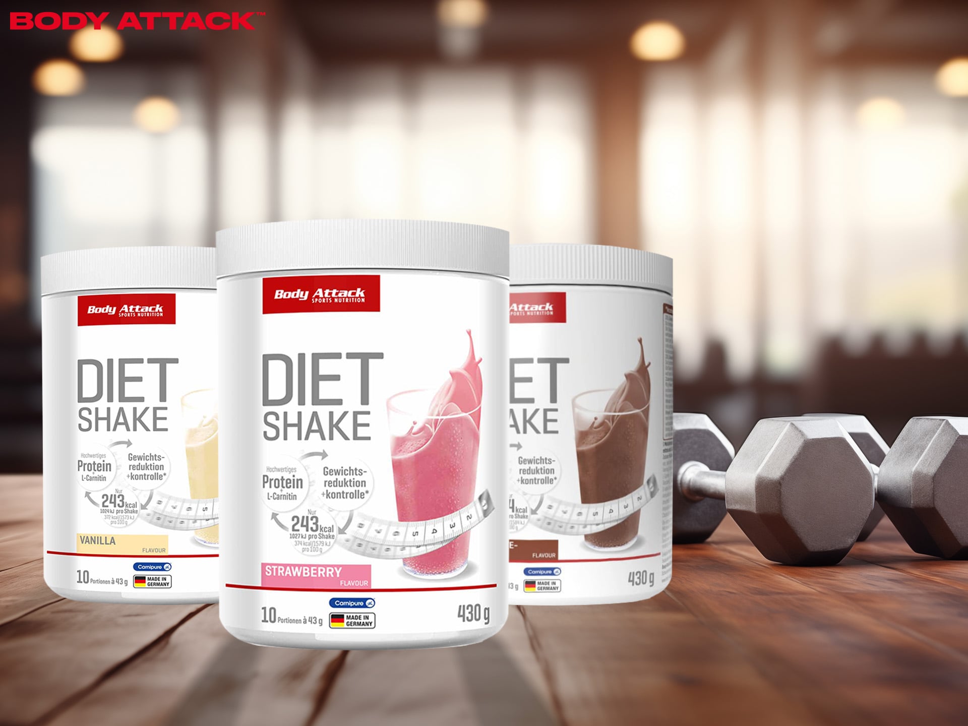 Body Attack - Diet Shake - náhrada jídla - zeštíhlující koktejl
