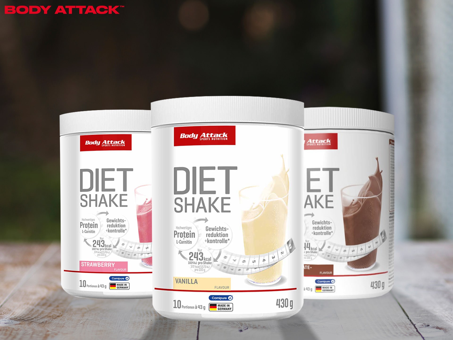 Body Attack - Diet Shake - náhrada jídla - zeštíhlující koktejl
