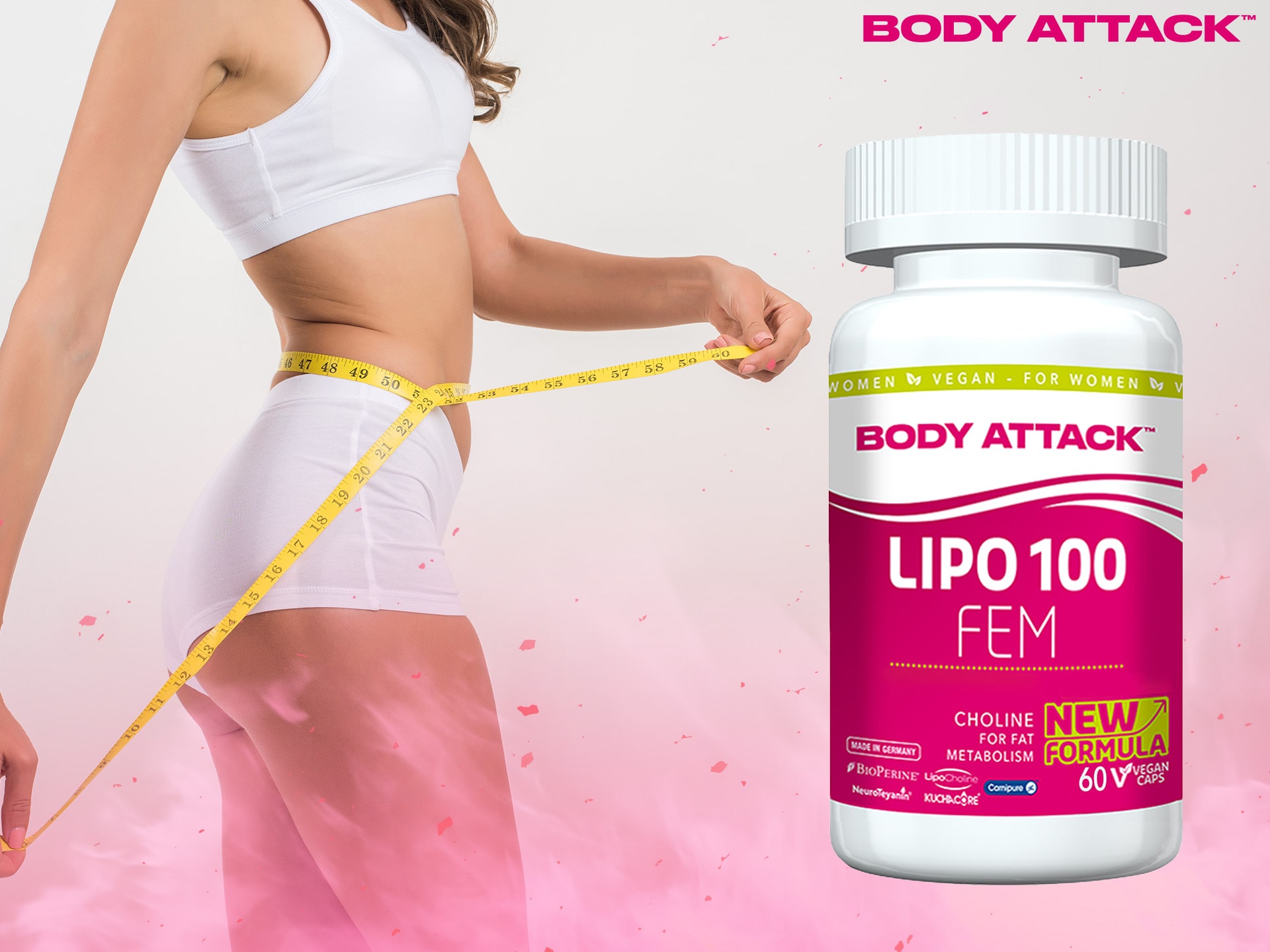 Lipo 100 FEM - spalovač tuku pro ženy
