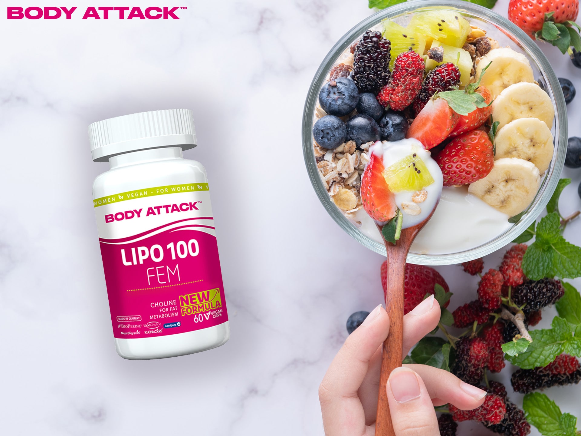 Lipo 100 FEM - spalovač tuku pro ženy