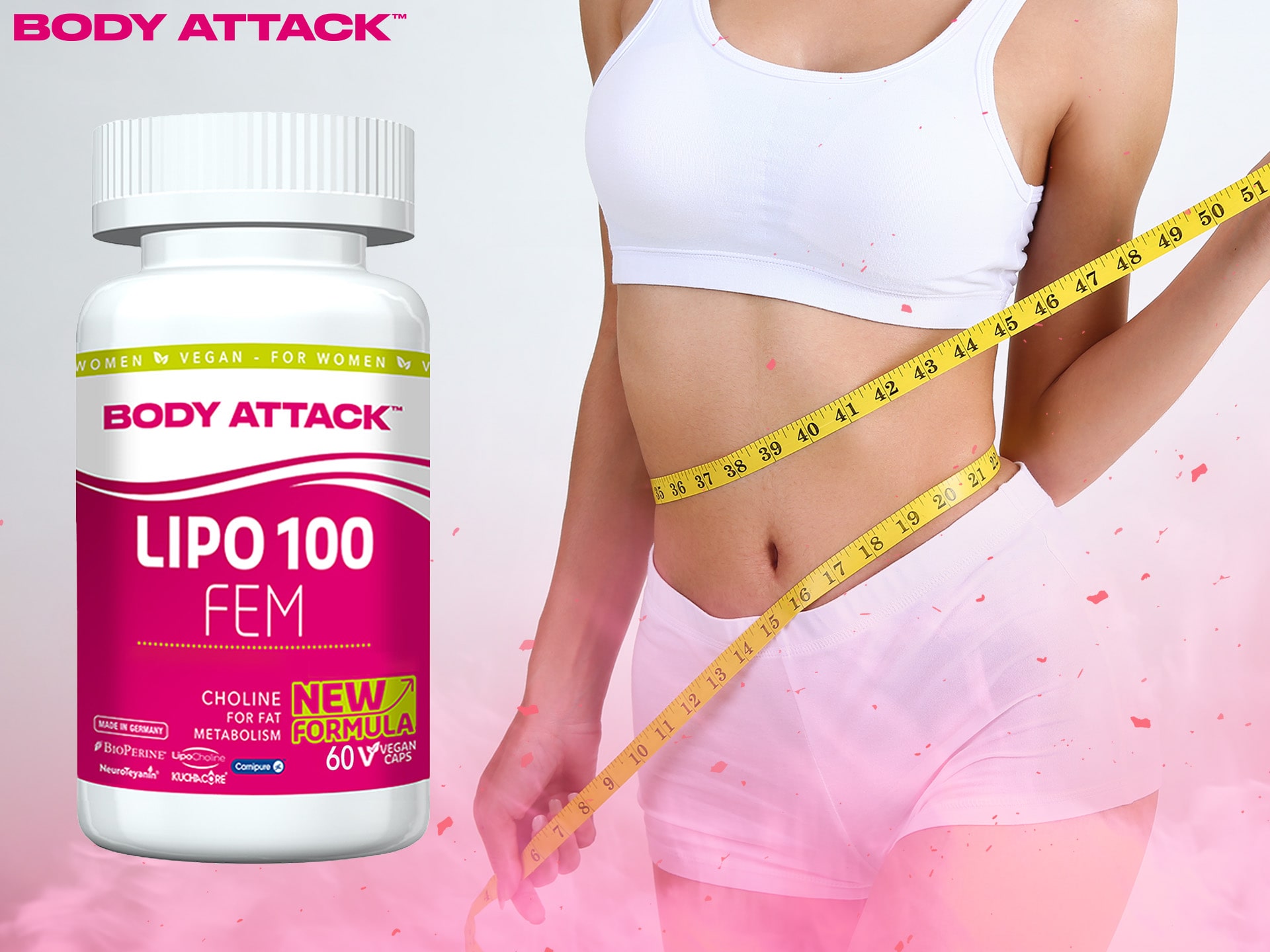 Lipo 100 FEM - spalovač tuku pro ženy