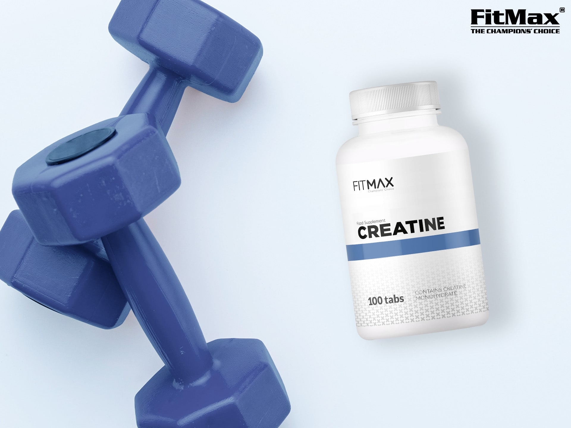 FitMax - Creatine - čistý kreatinový monohydrát v tabletách