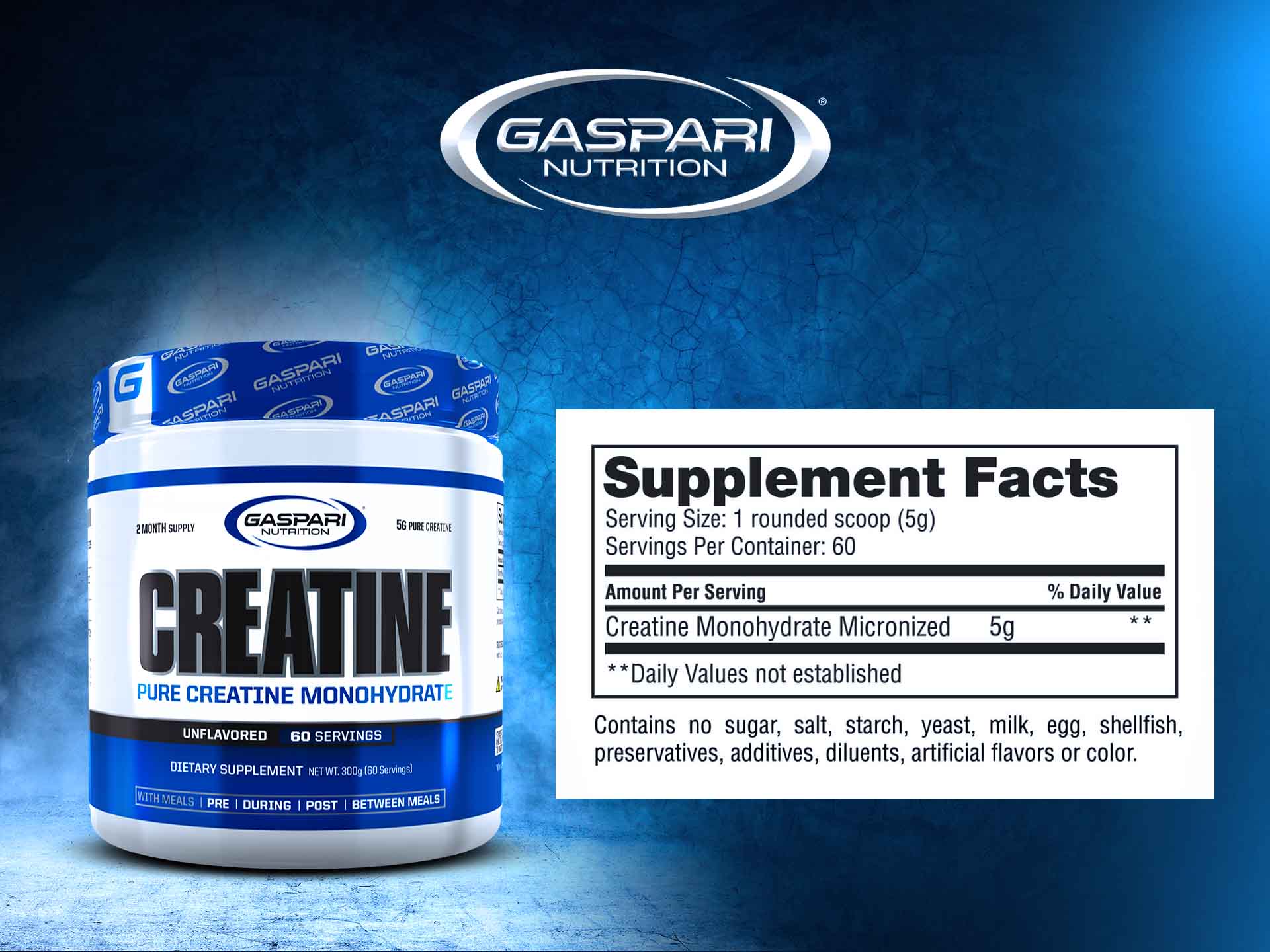 Creatine - Gaspari - kreatin monohydrát