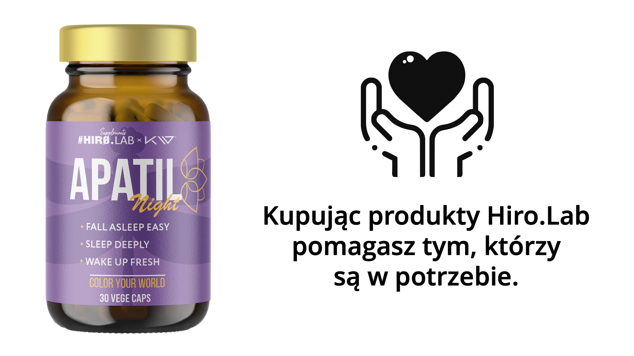 Hiro.Lab x Kamila Wybrańczyk - Apatil Night - doplněk stravy na spánek