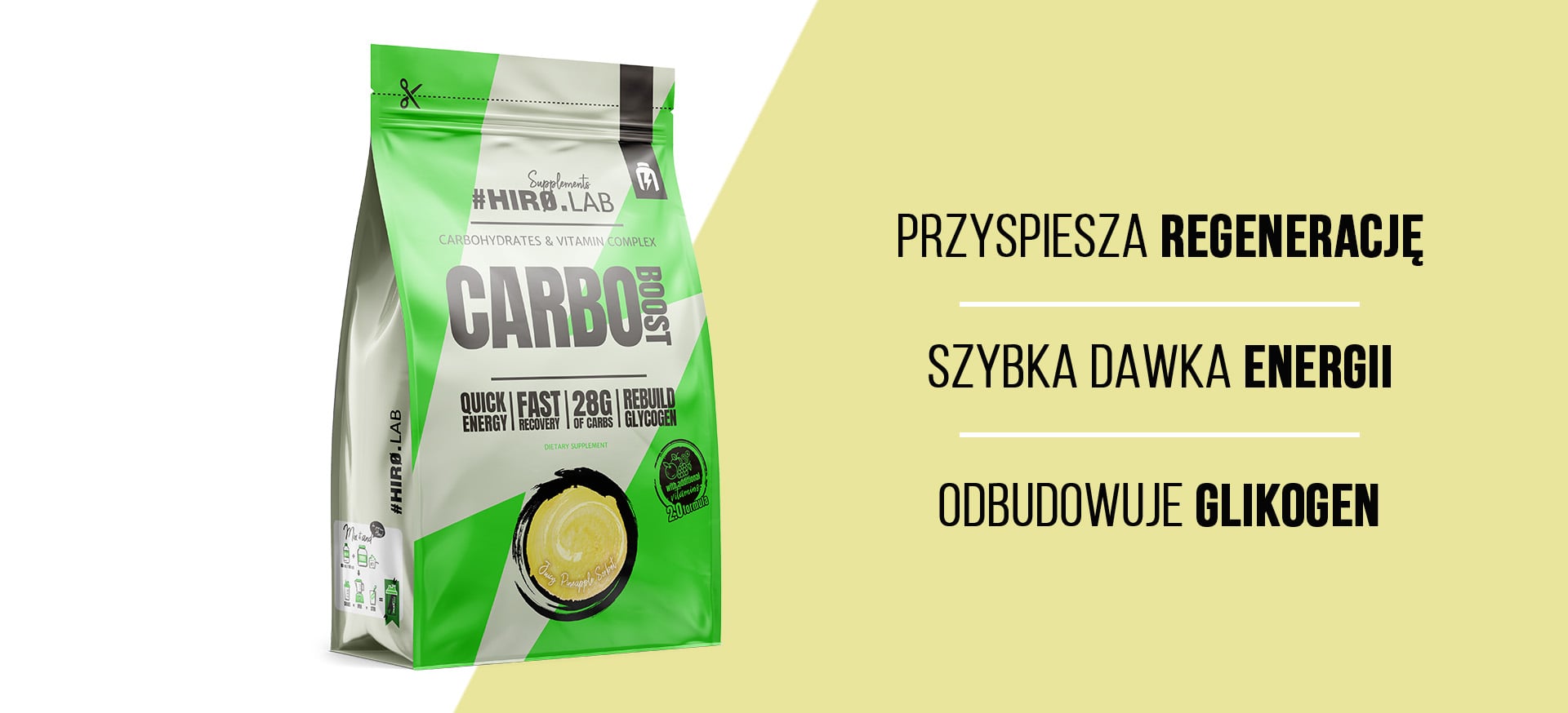 Hiro.Lab - Carbo Boost - sacharidový doplněk na bázi maltodextrinu