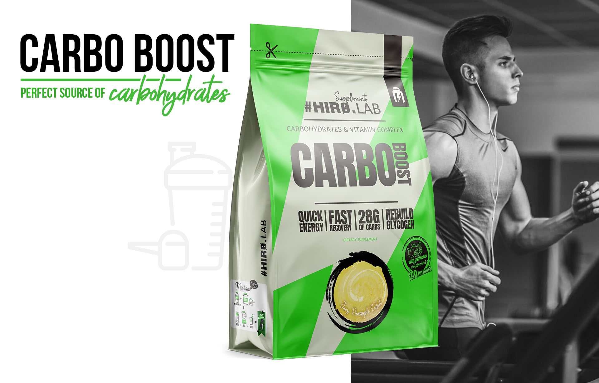 Hiro.Lab - Carbo Boost - sacharidový doplněk na bázi maltodextrinu