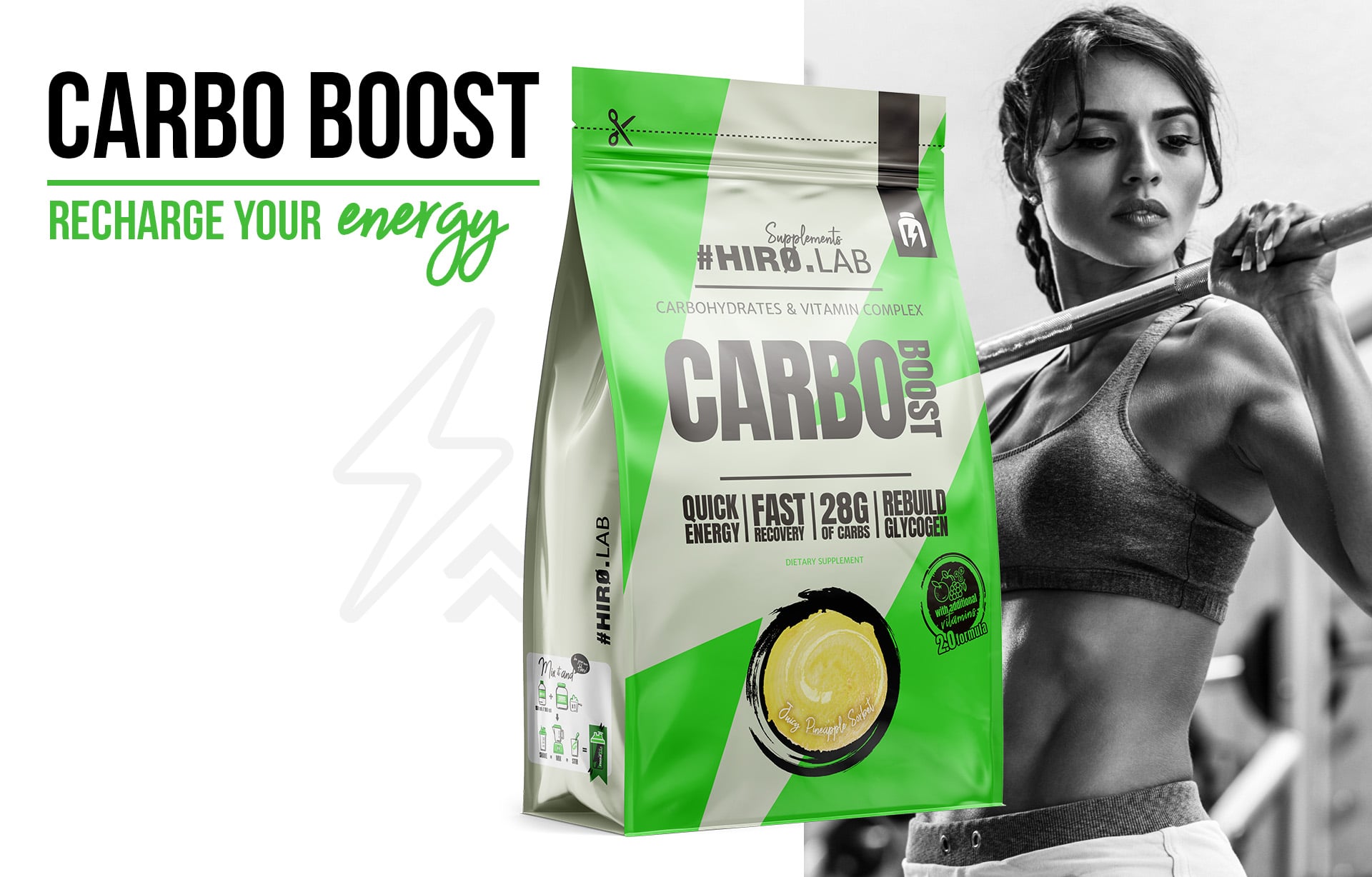 Hiro.Lab - Carbo Boost - sacharidový doplněk na bázi maltodextrinu