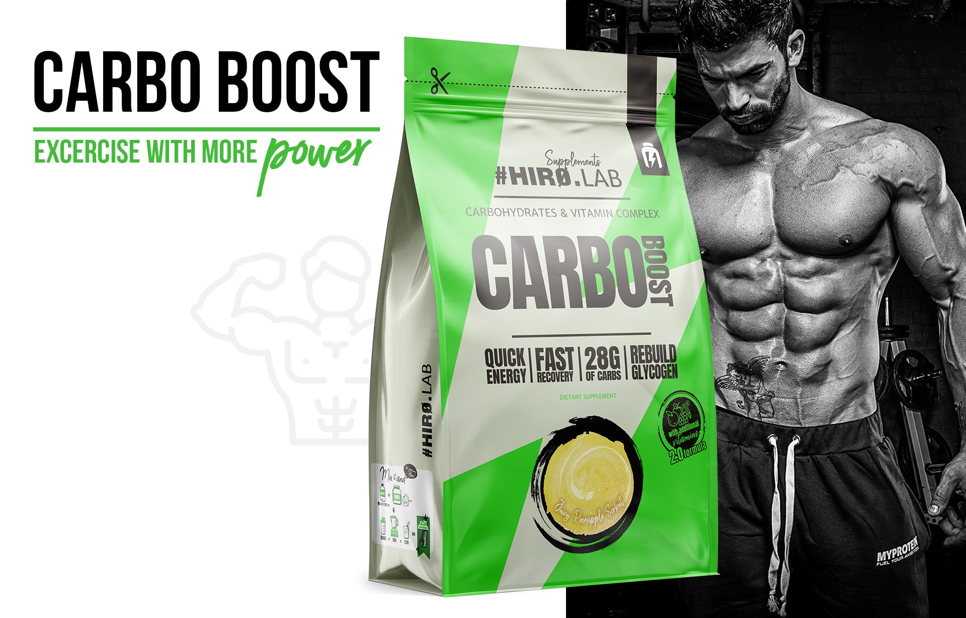 Hiro.Lab - Carbo Boost - sacharidový doplněk na bázi maltodextrinu