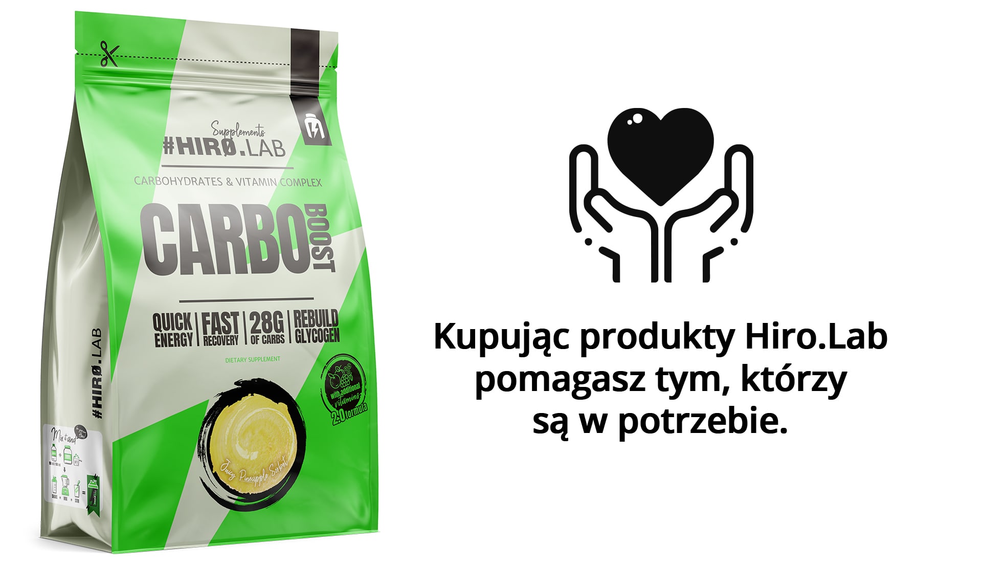 Hiro.Lab - Carbo Boost - sacharidový doplněk na bázi maltodextrinu