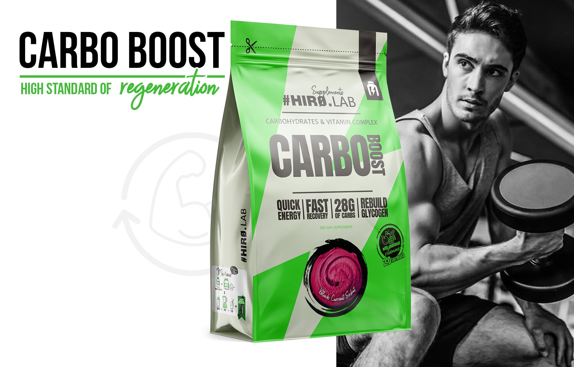 Hiro.Lab - Carbo Boost - sacharidový doplněk na bázi maltodextrinu