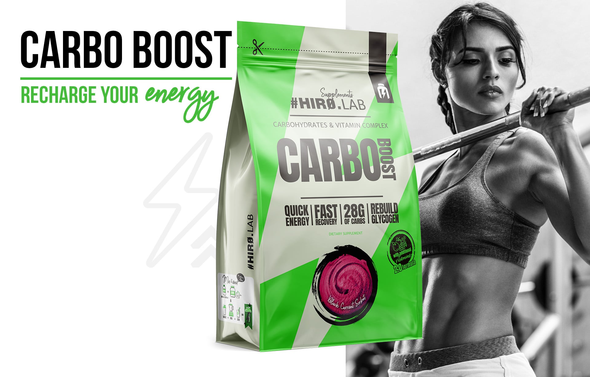 Hiro.Lab - Carbo Boost - sacharidový doplněk na bázi maltodextrinu