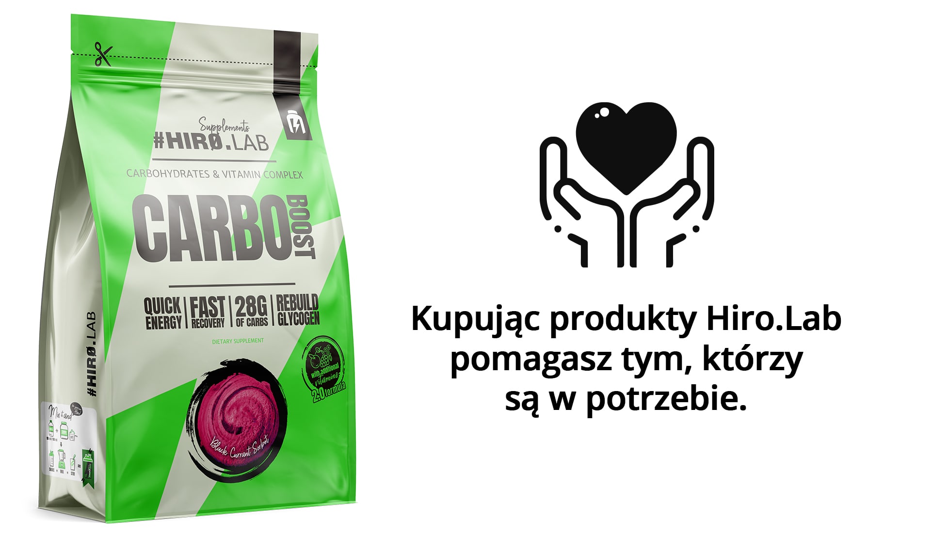 Hiro.Lab - Carbo Boost - sacharidový doplněk na bázi maltodextrinu